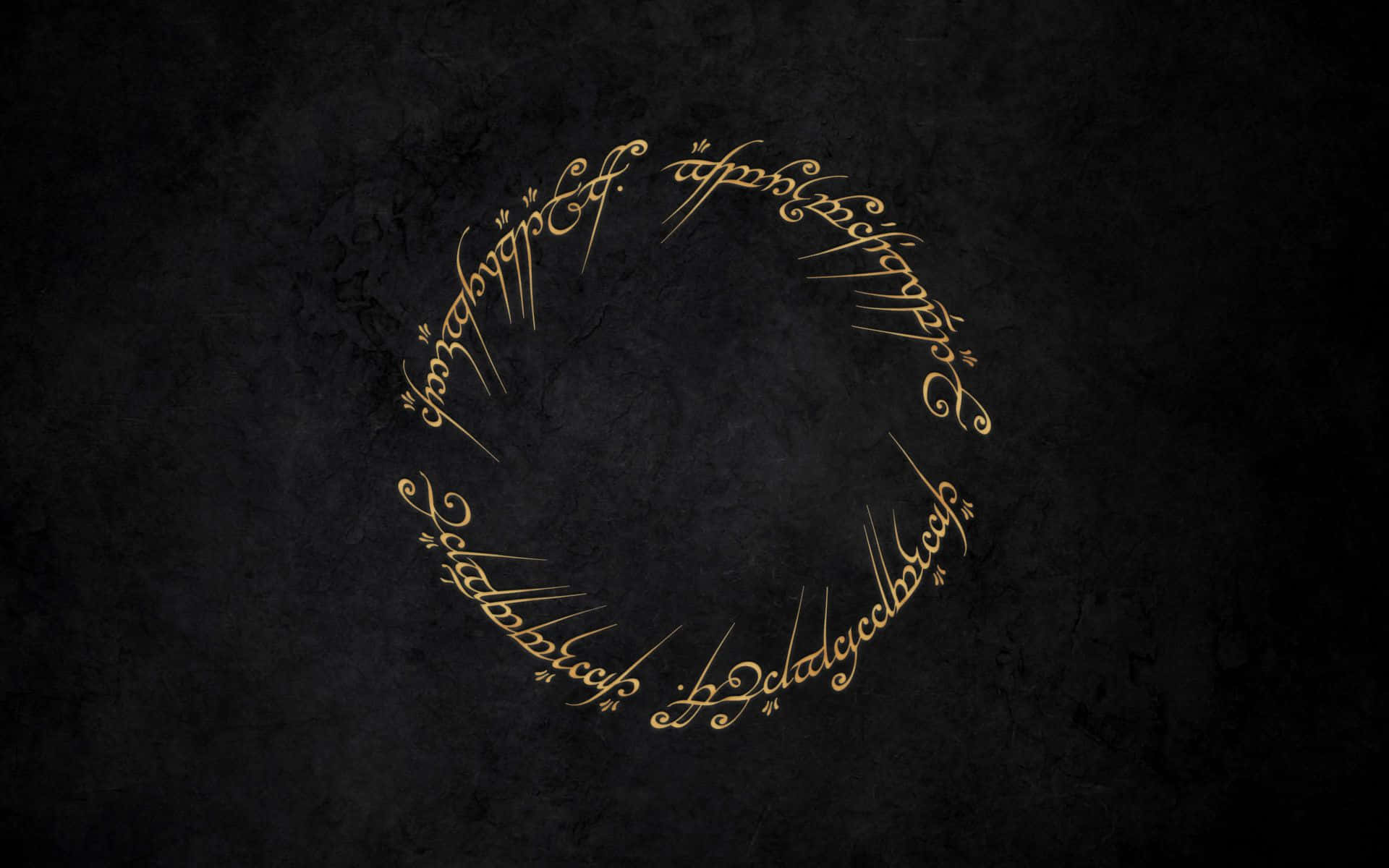 The Lord Of The Rings Logo On A Black Background Wallpaper
