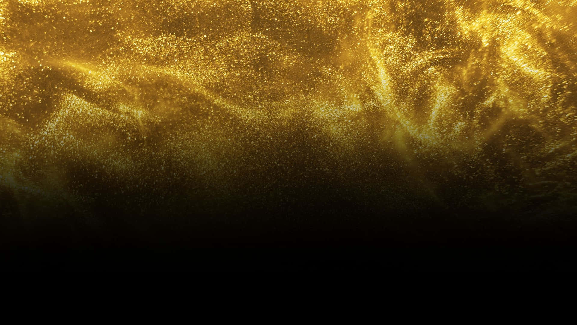 Magical Black And Gold Glitter Wallpaper