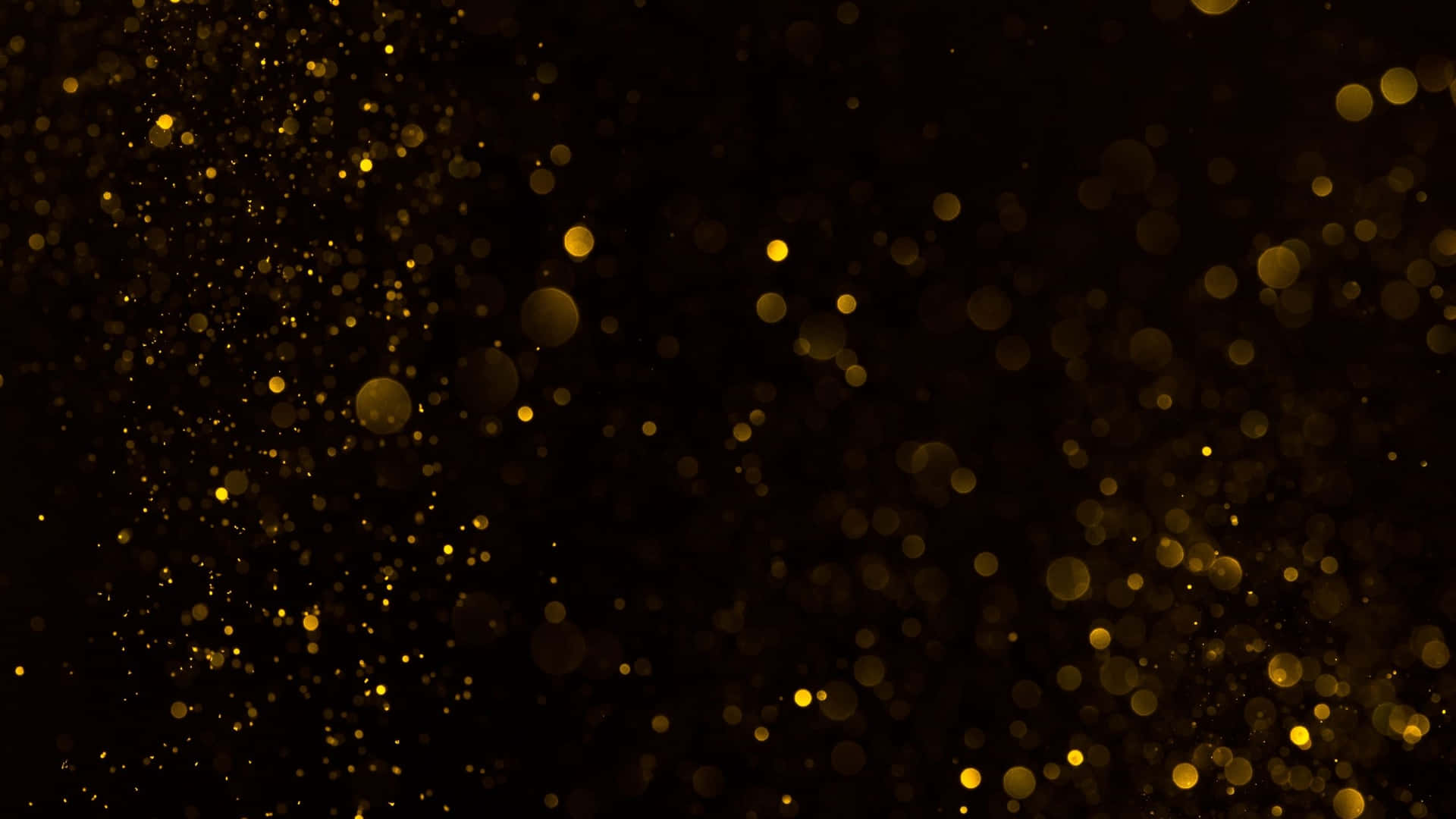 Animated Digital Black And Gold Glitter Wallpaper