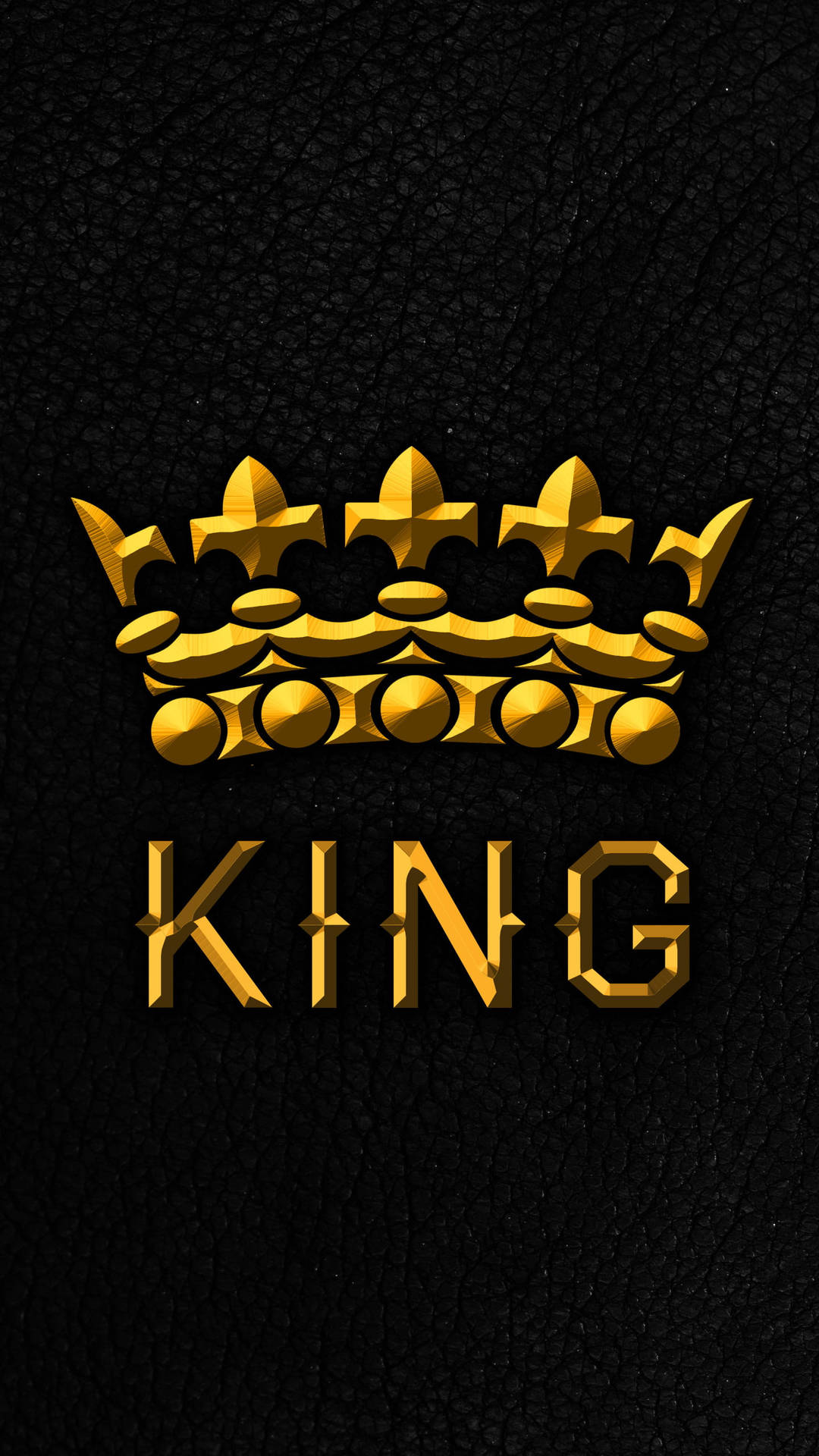 Schwarzerund Goldener Königs-hintergrund Für Das Iphone Wallpaper