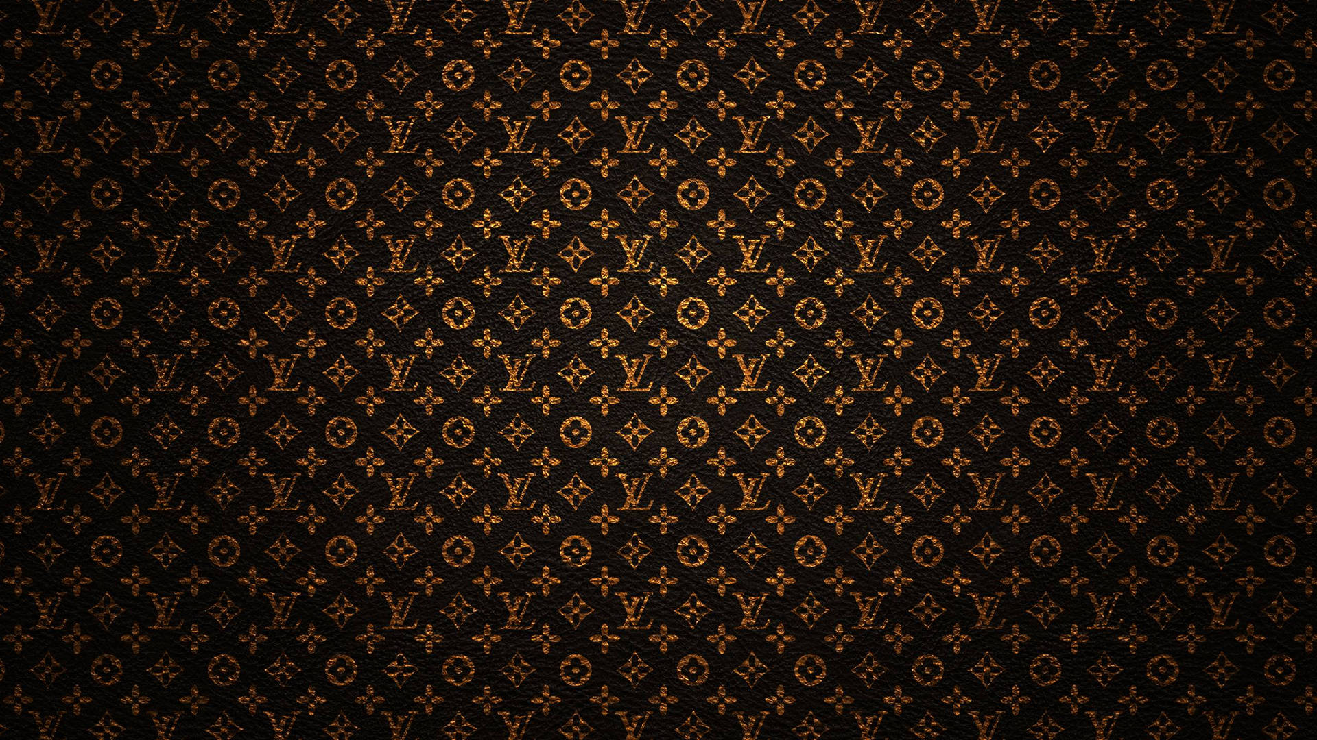 Black and Gold Louis Vuitton Pattern Wallpaper