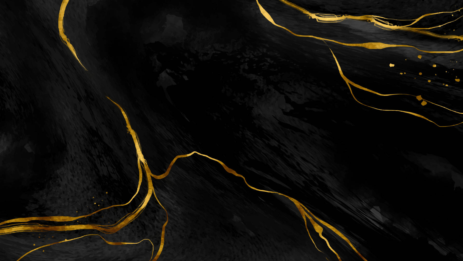 Beautiful Black and Gold Marble Texture Wallpaper