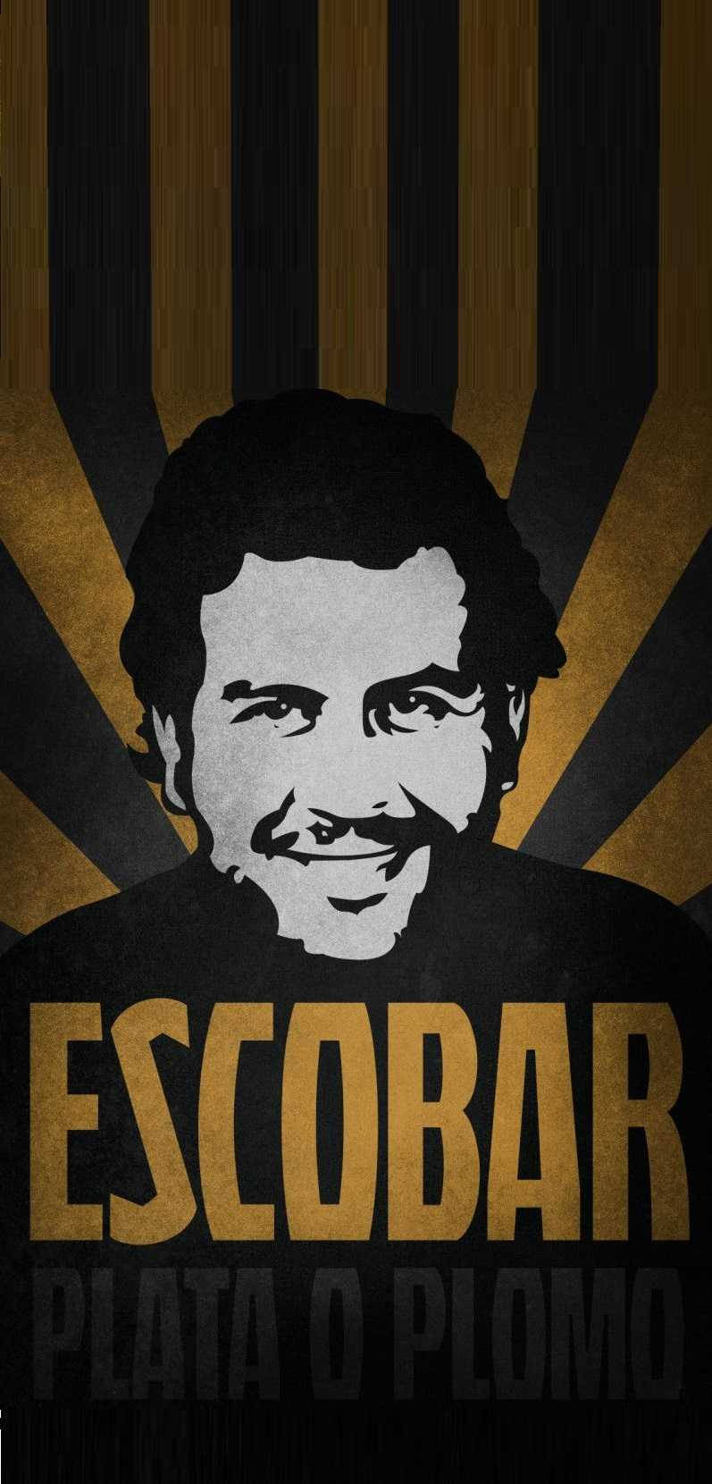 Black And Gold Pablo Escobar Wallpaper