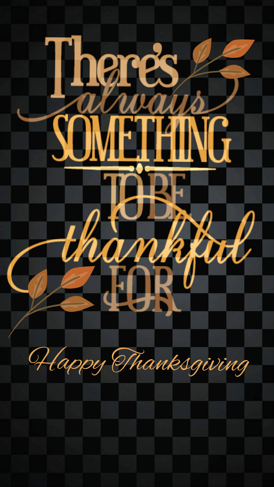 Black And Gold Thanksgiving Iphone Wallpaper
