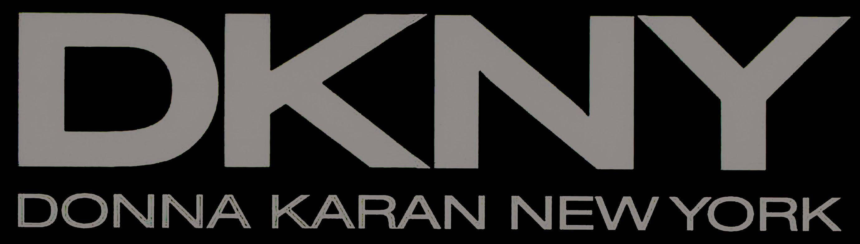 Bannerdel Logotipo De Dkny En Negro Y Gris Fondo de pantalla
