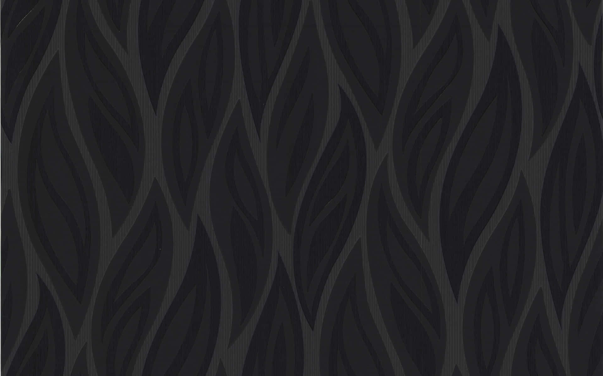 Black And Gray Leaf Like Pattern Wallpaper