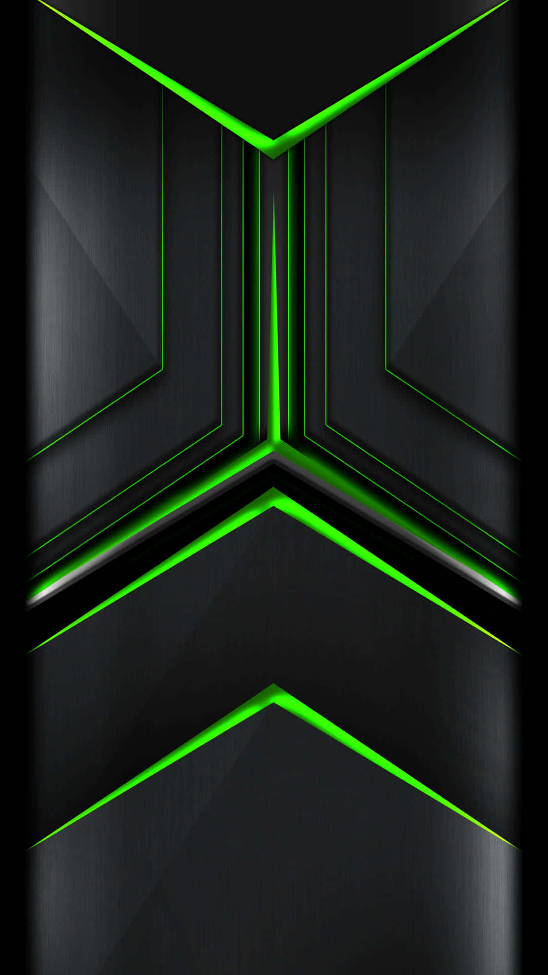 Striking Black and Green Abstract Background