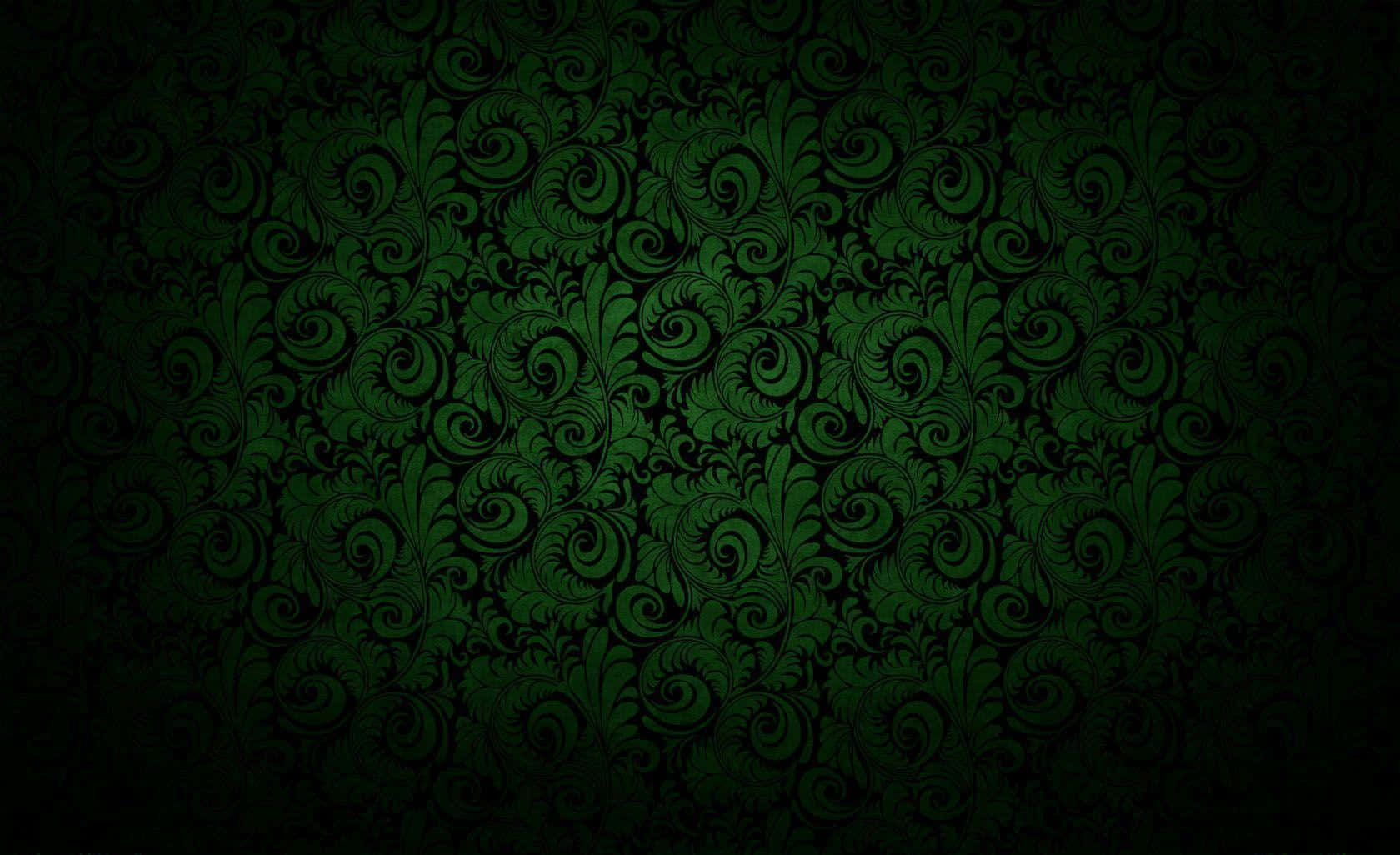Abstract Black and Green Background