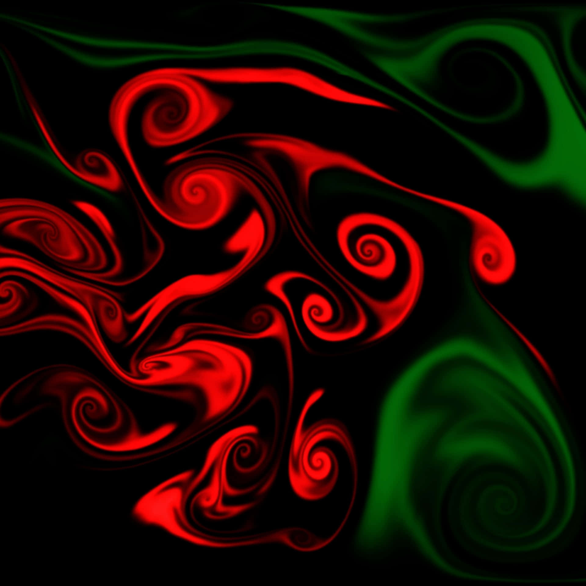Dynamic Black and Green Abstract Background