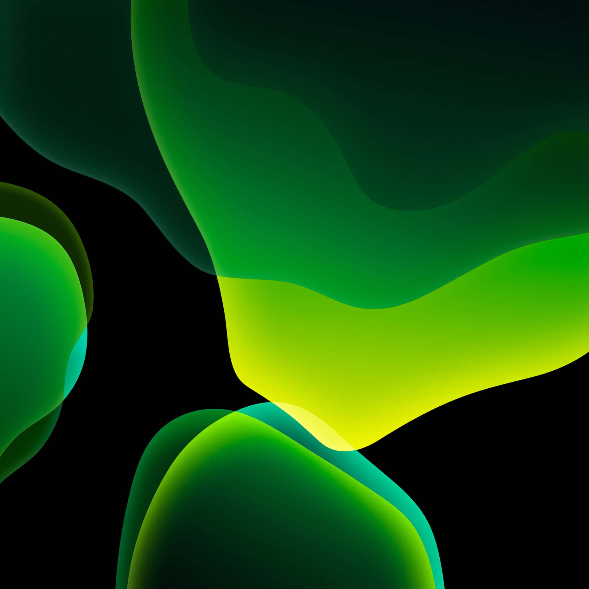 Abstract Black and Green Gradient Background