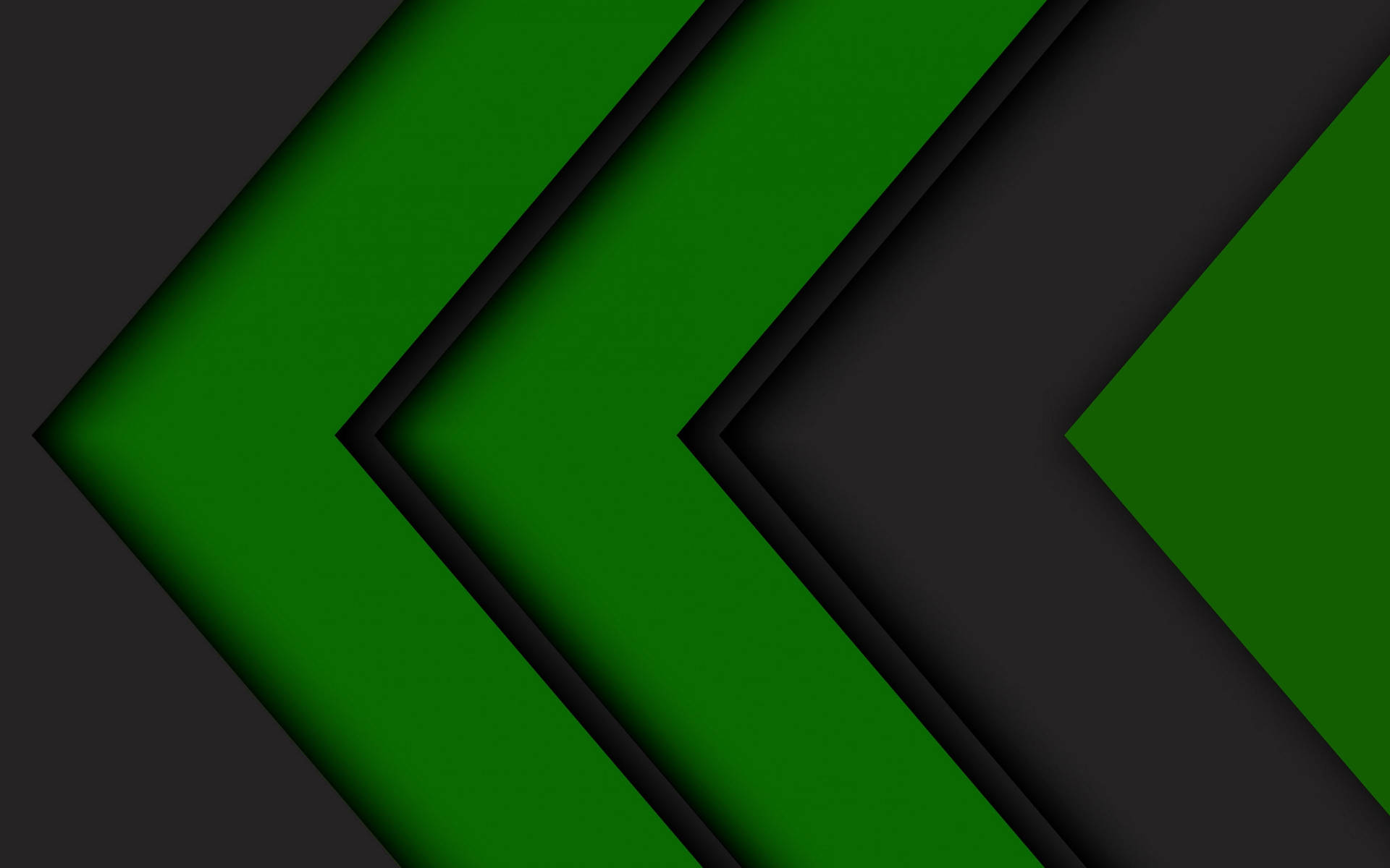 Black And Green Chevrons Background