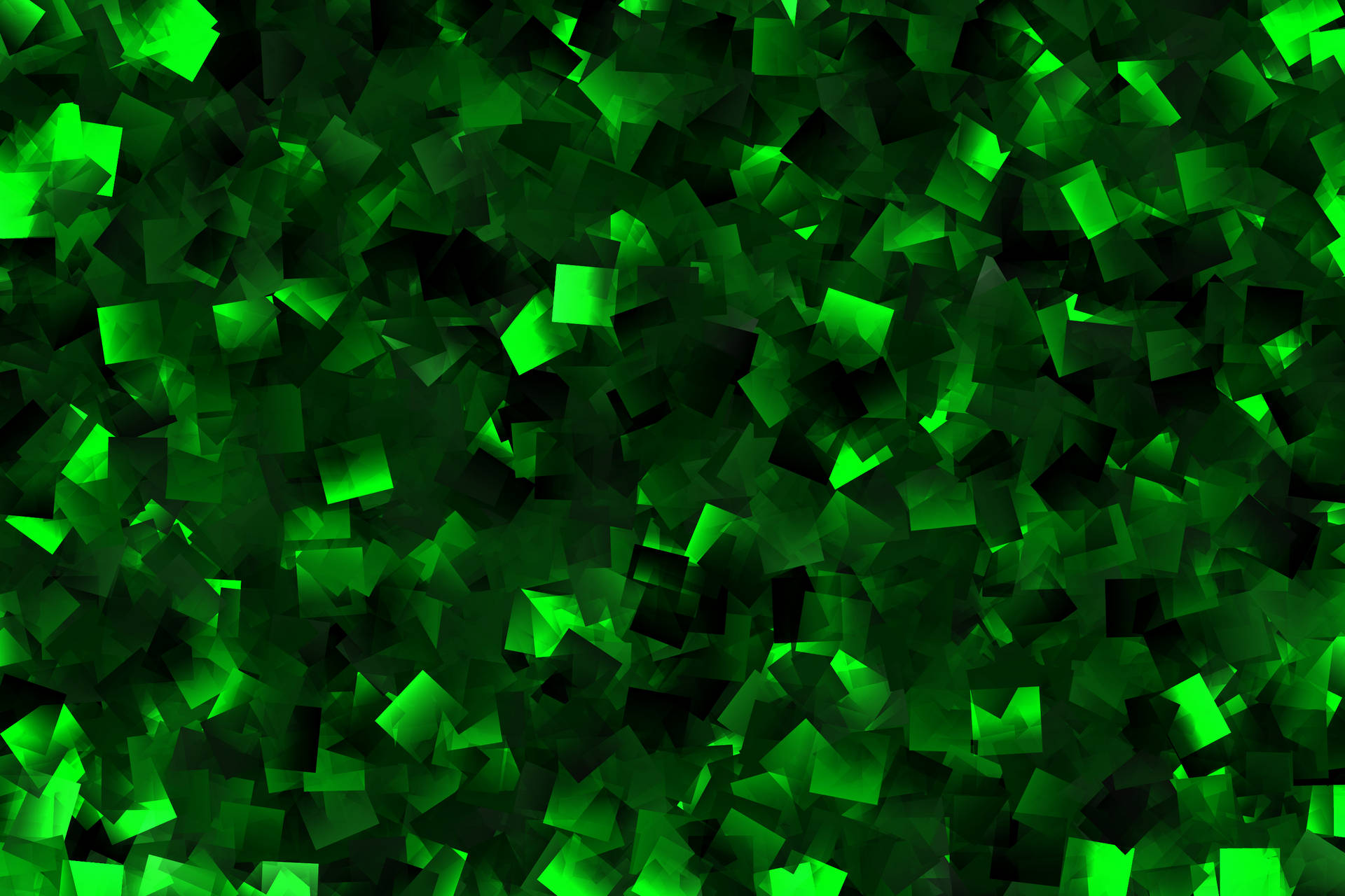 Black And Green Crystals