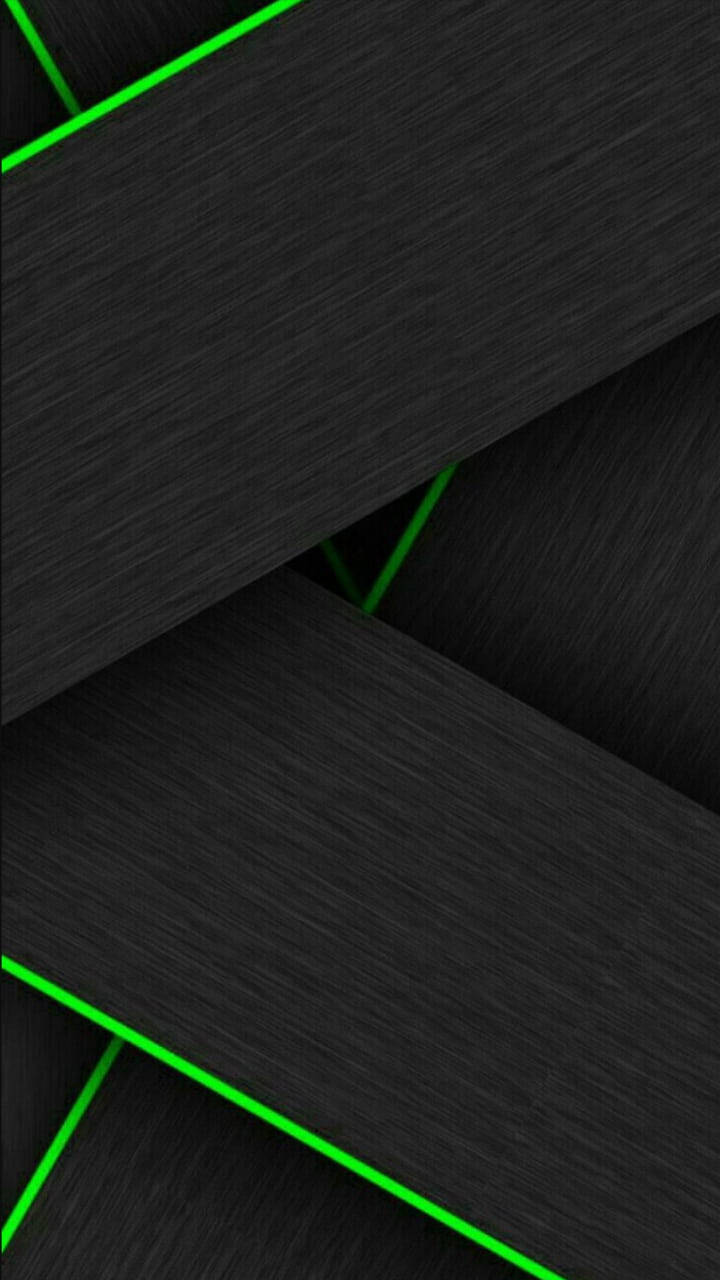 Black And Green Flat Boards Wallpaper