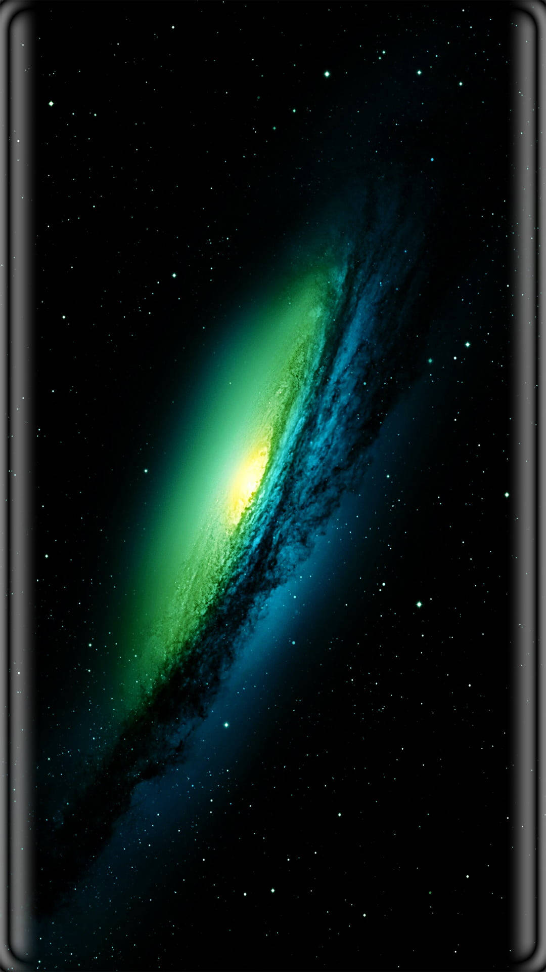 Black And Green Galaxy Wallpaper