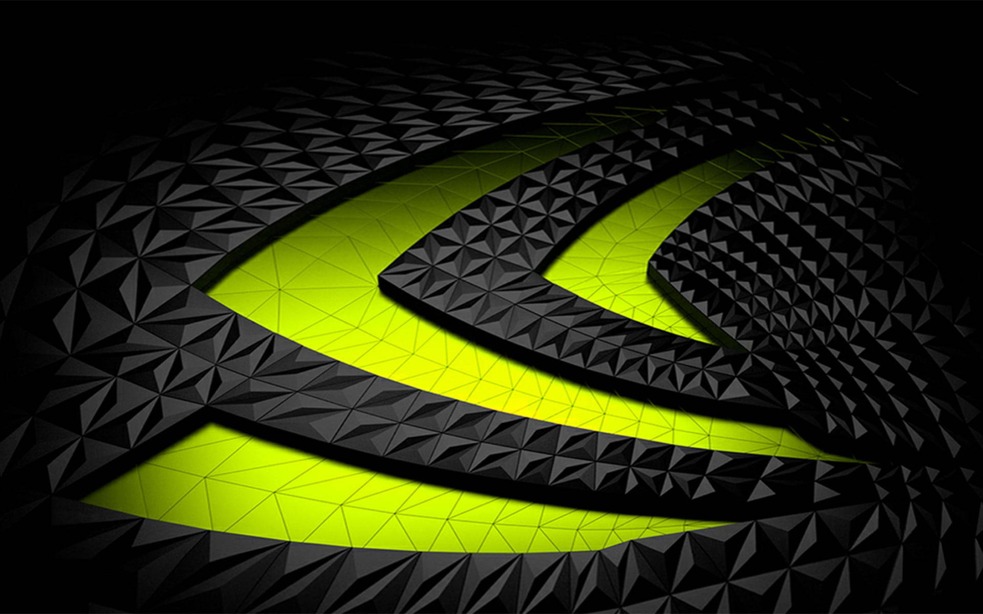 Black And Green Nvidia Logo Background