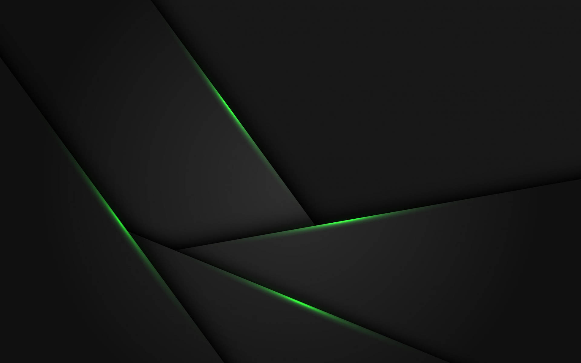 Black And Green Shapes Background