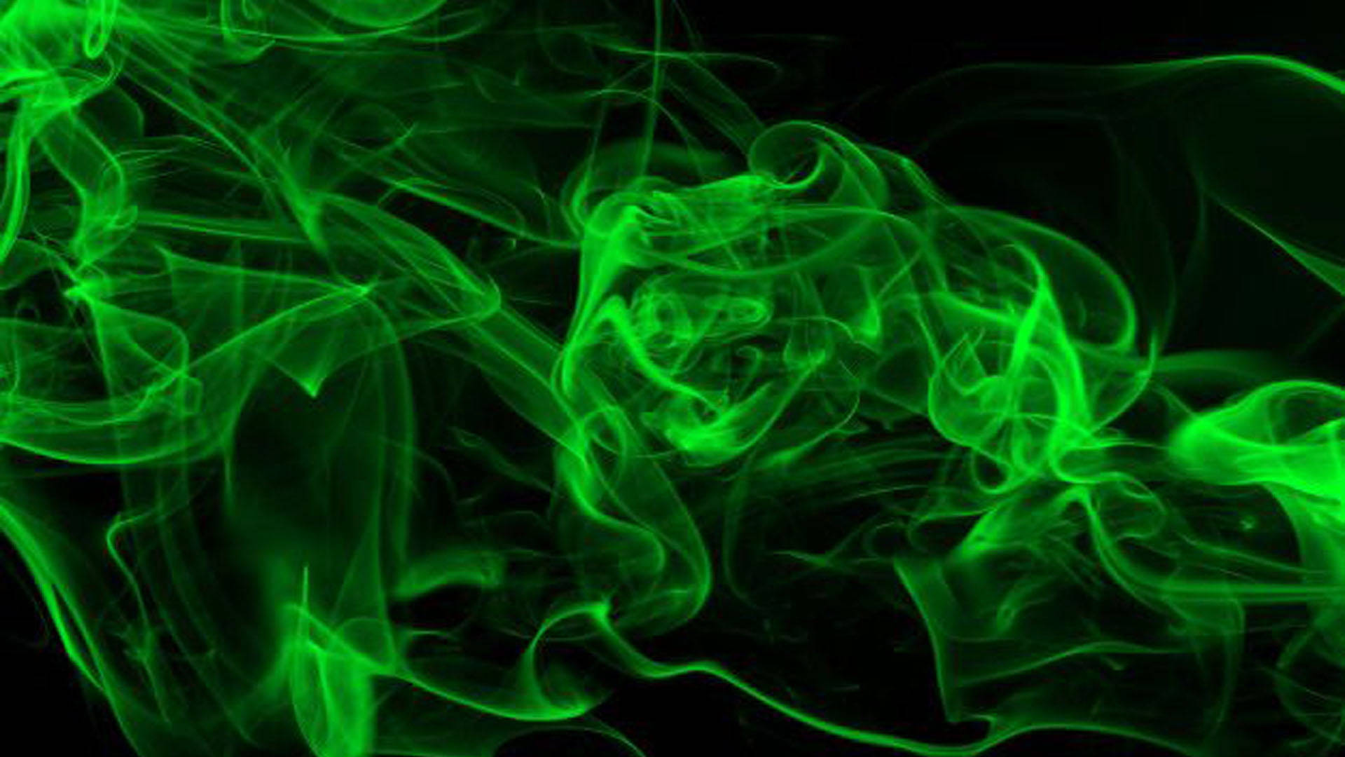 Black And Green Smoke Background