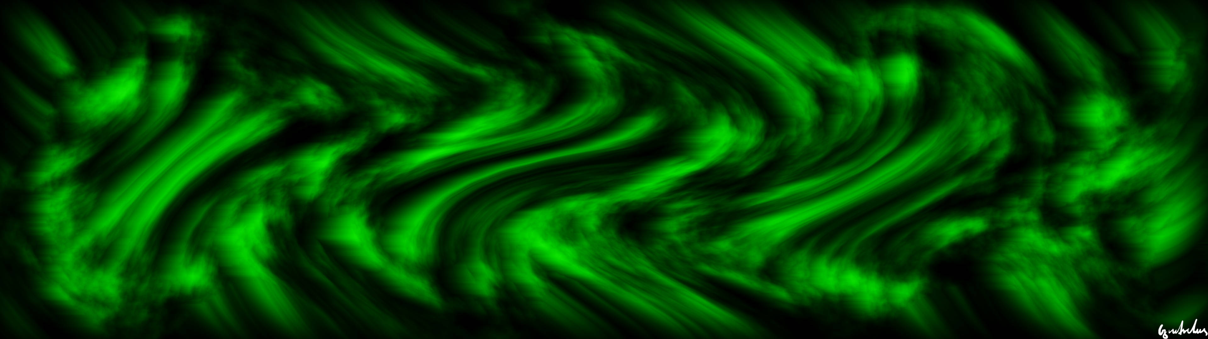 Black And Green Wavy Vertical