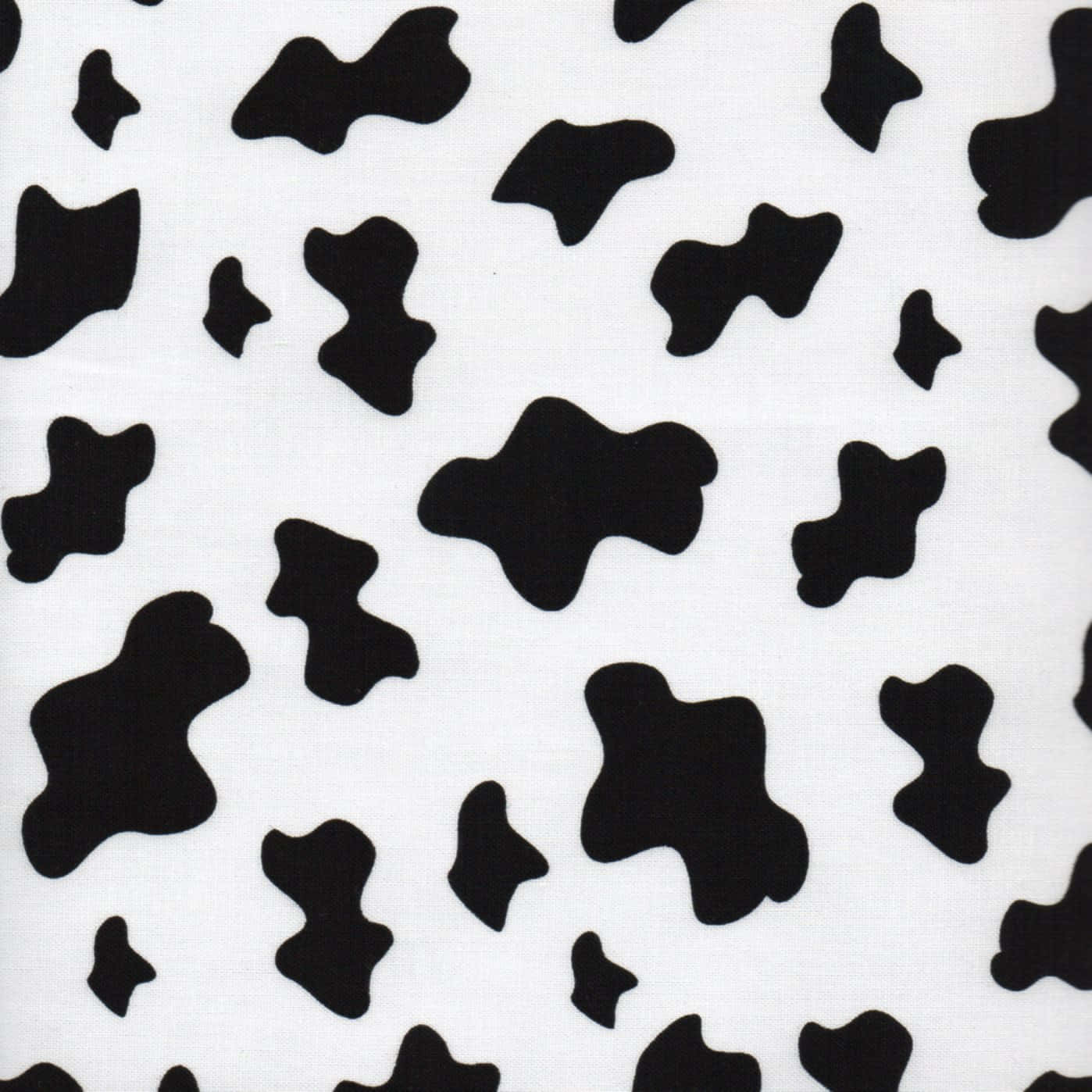Minimalist Aesthetic Cow Print in Black and Grey Wallpaper
