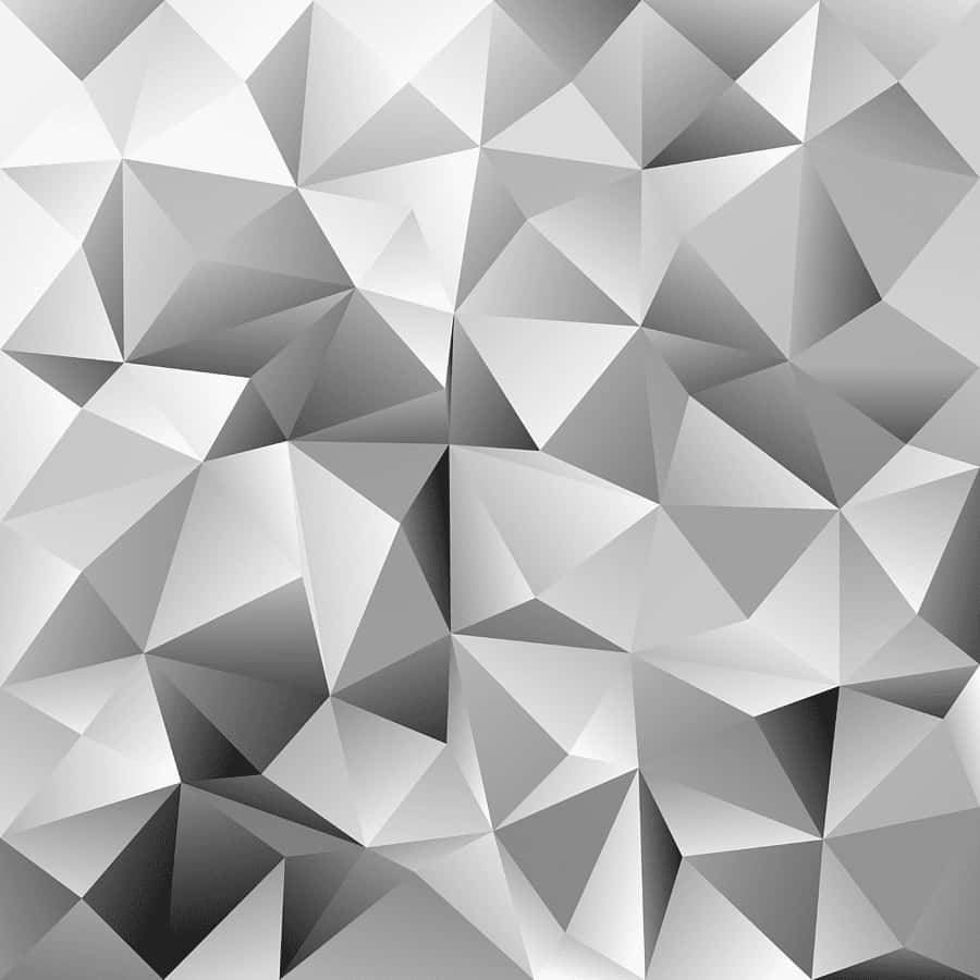 A Black And White Abstract Background With Triangles