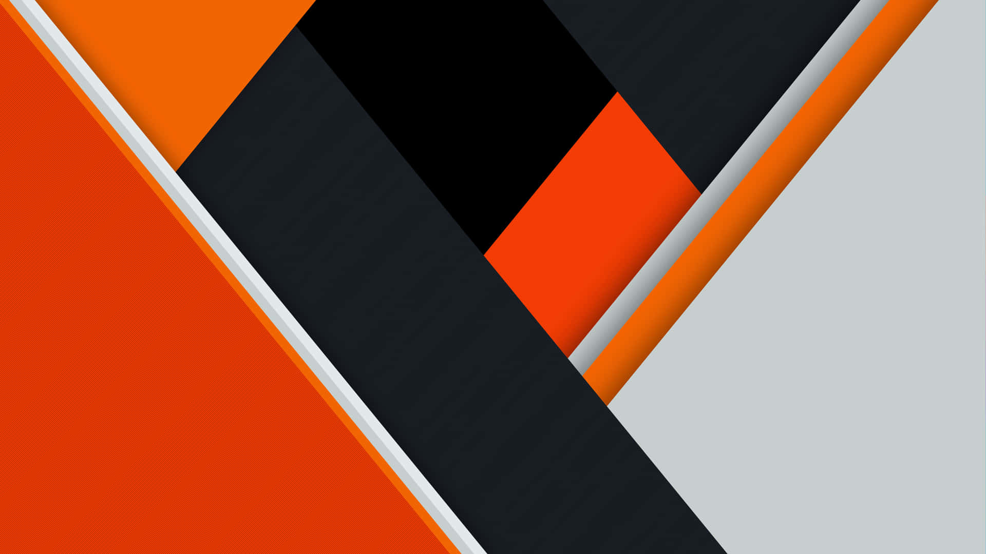 Impresionantefondo De Pantalla Abstracto En Negro Y Naranja. Fondo de pantalla