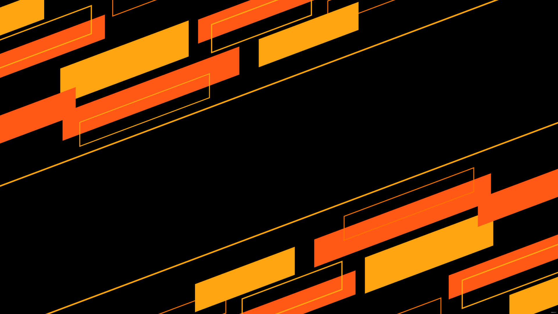 Abstract Black and Orange Explosion Wallpaper