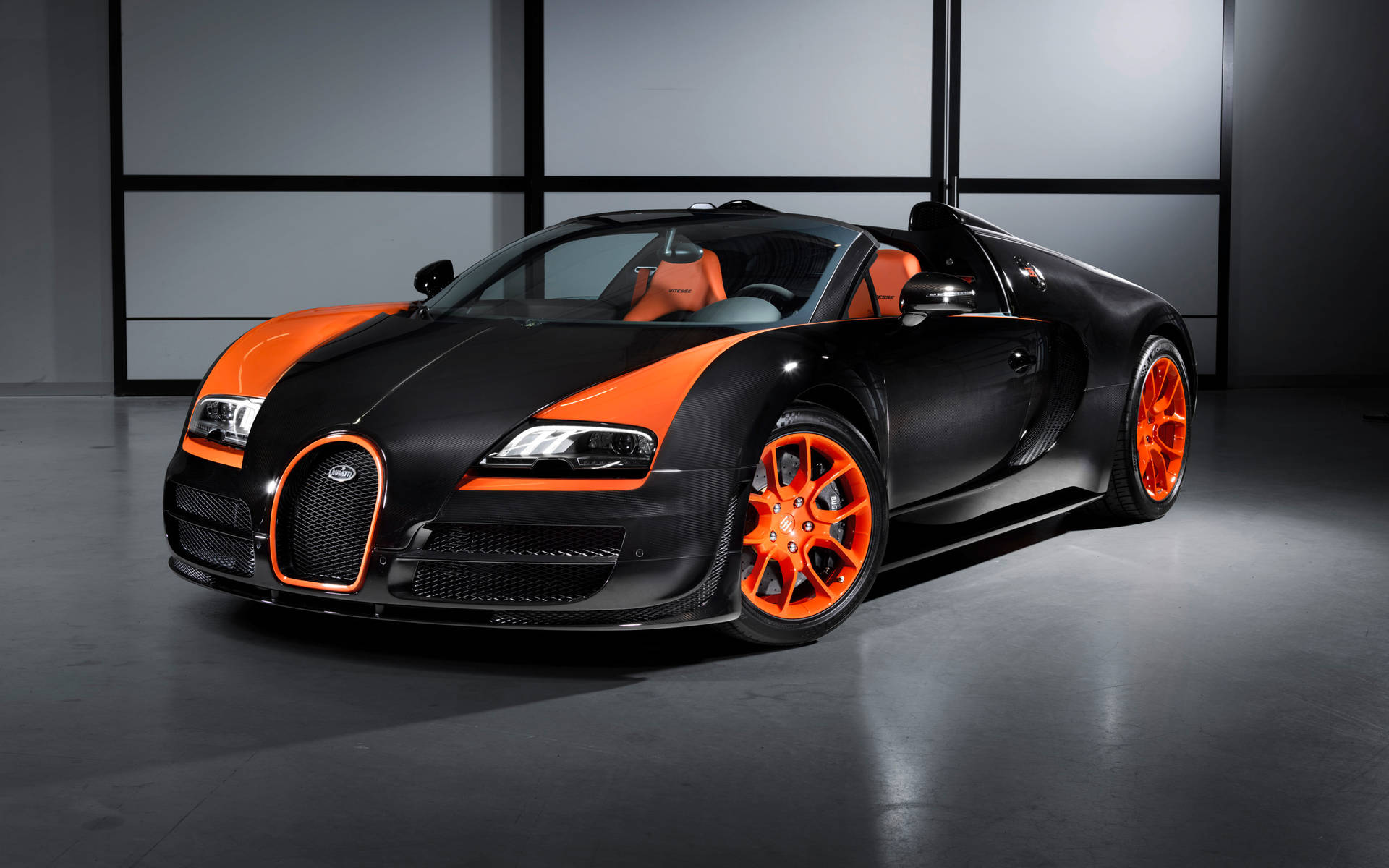 Iphone Bugatti Nero E Arancione Sfondo