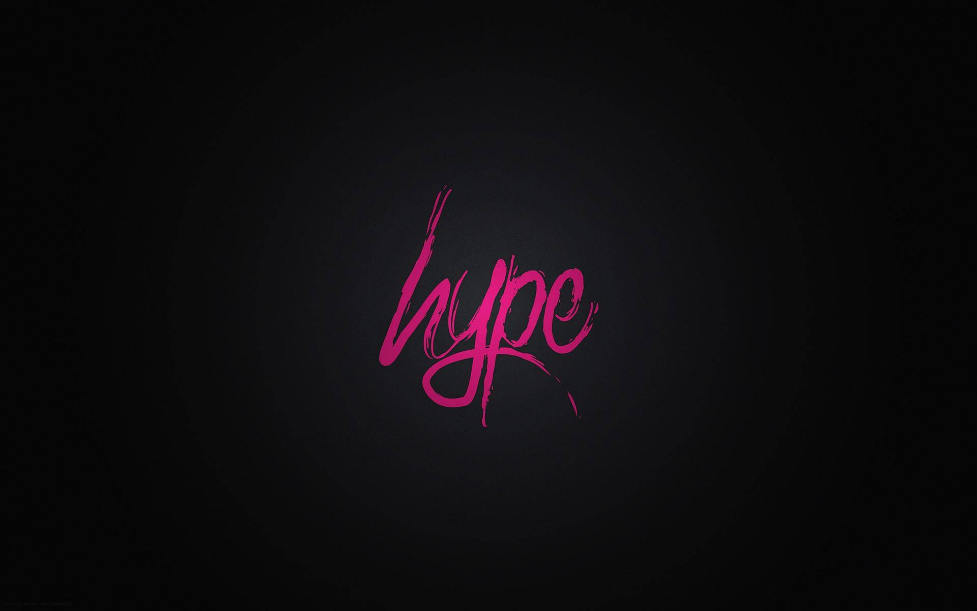Black And Pink Aesthetic Hype Typography