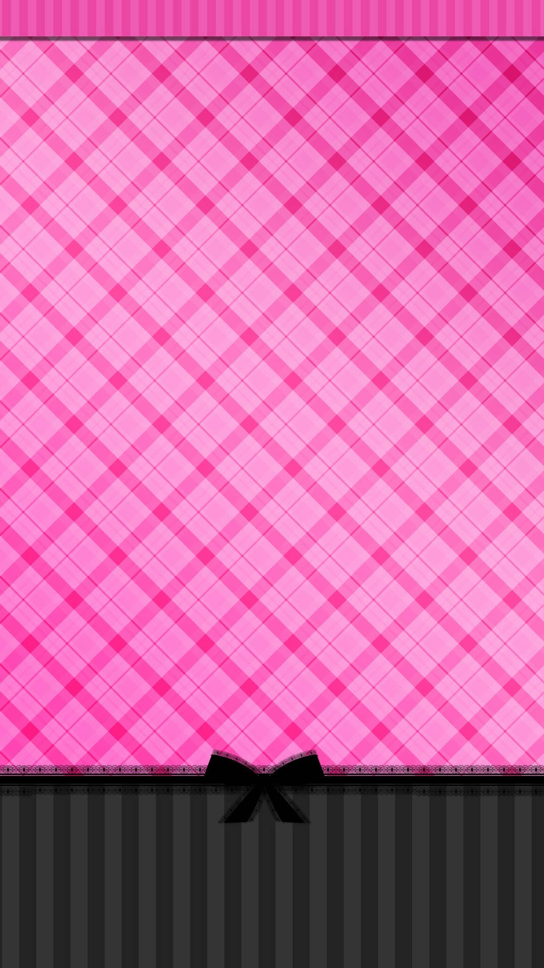 Black And Pink Aesthetic Plaid Patterns