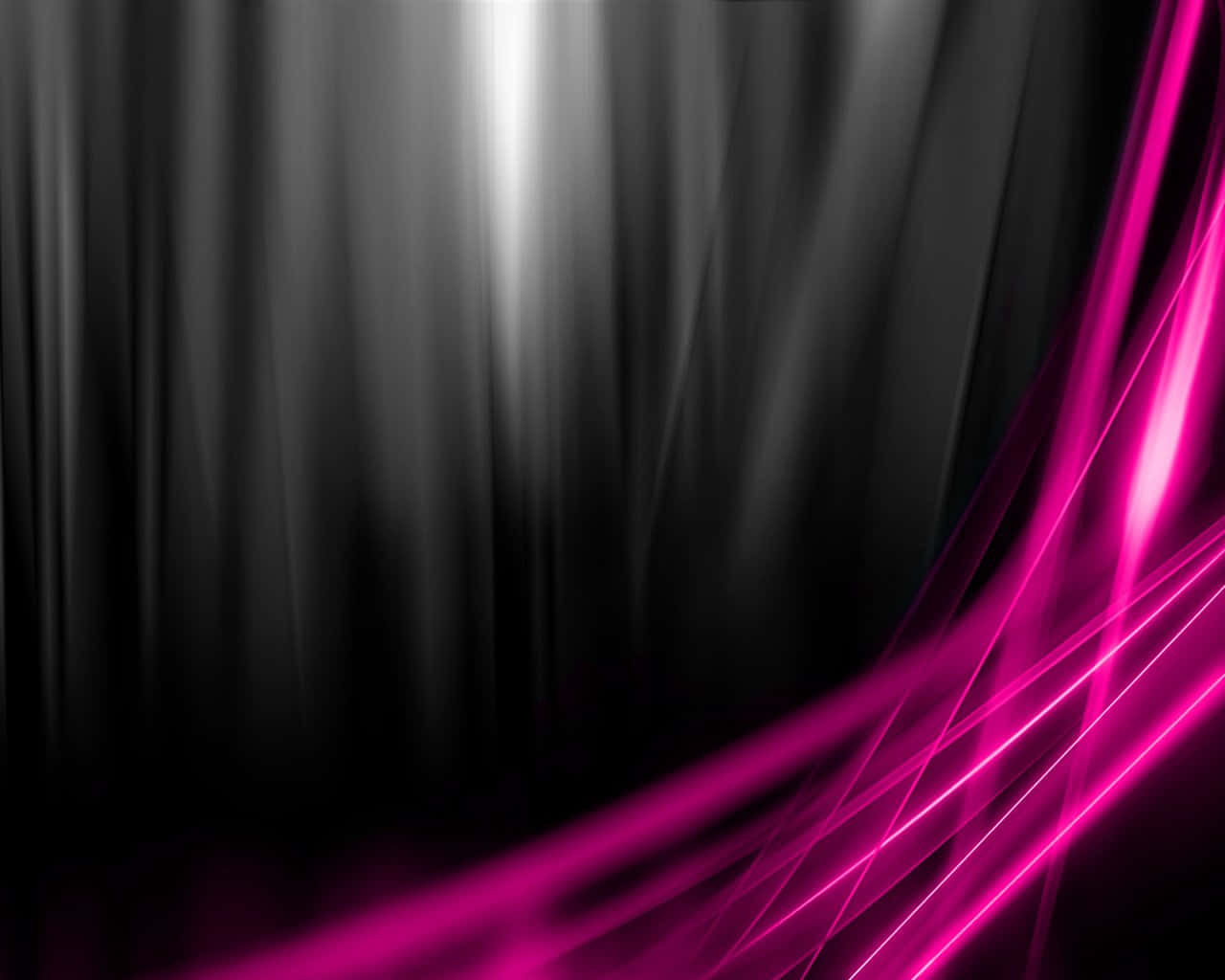 Light And Curves Black And Pink Background