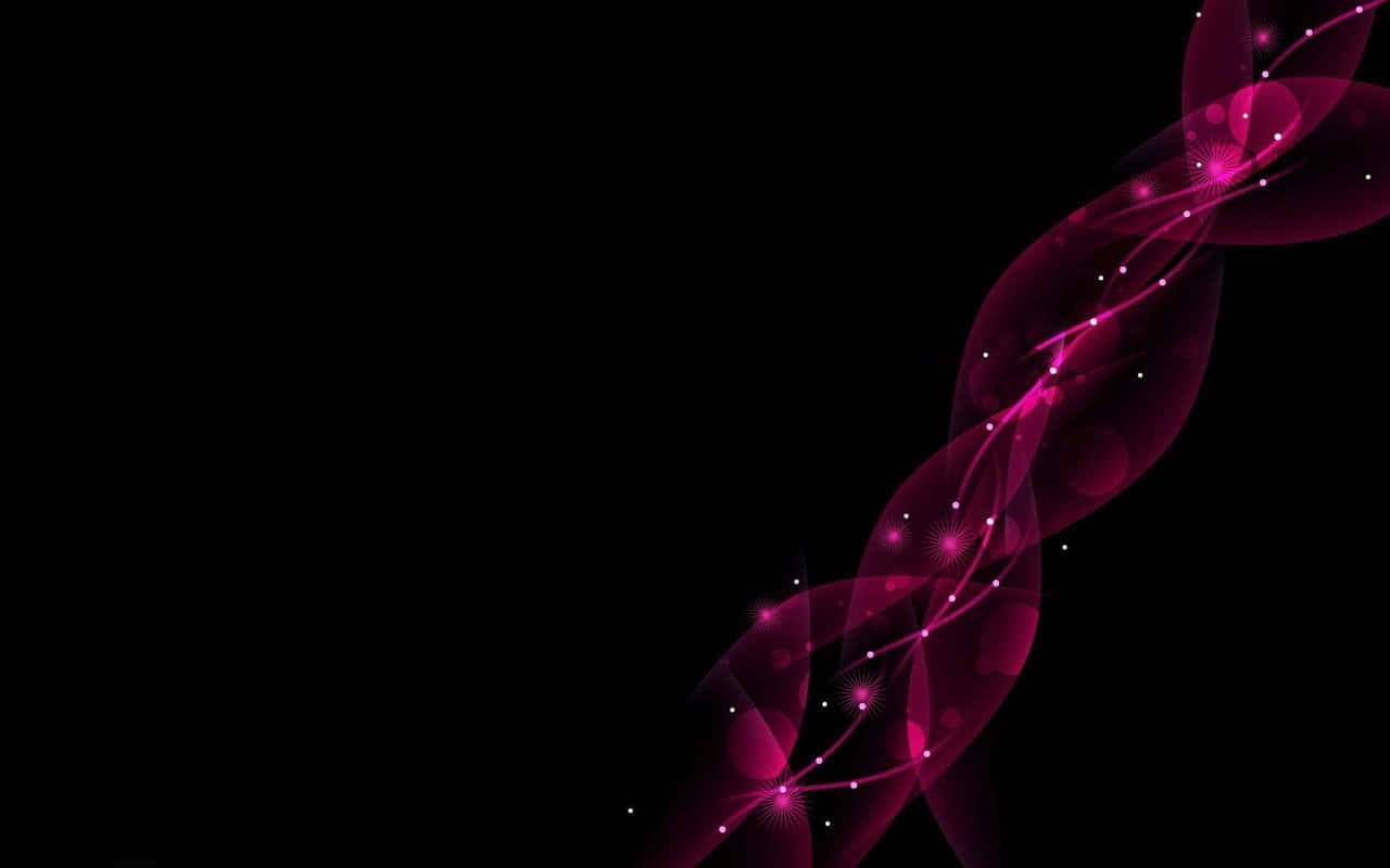 Braided Abstract Design Black And Pink Background
