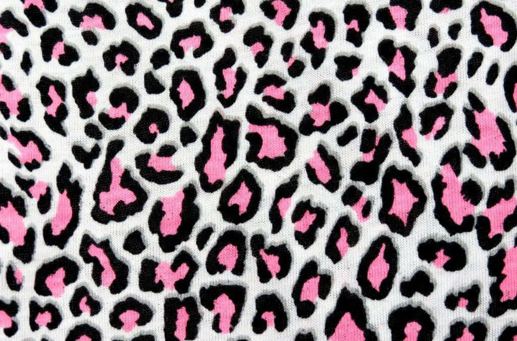 Black And Pink Cute Cheetah Print Wallpaper