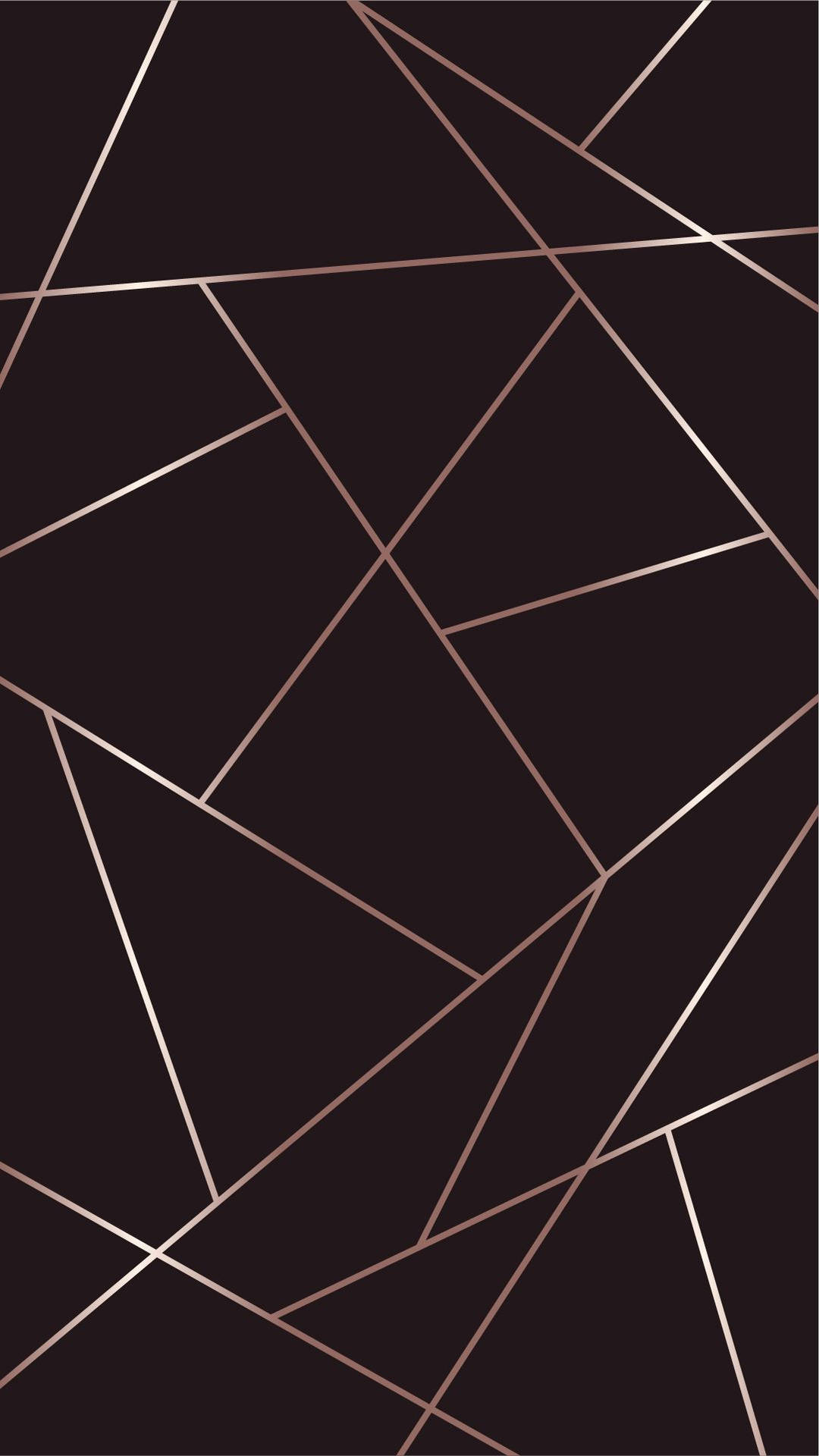 Schwarzesund Pinkes Geometrisches Design. Wallpaper