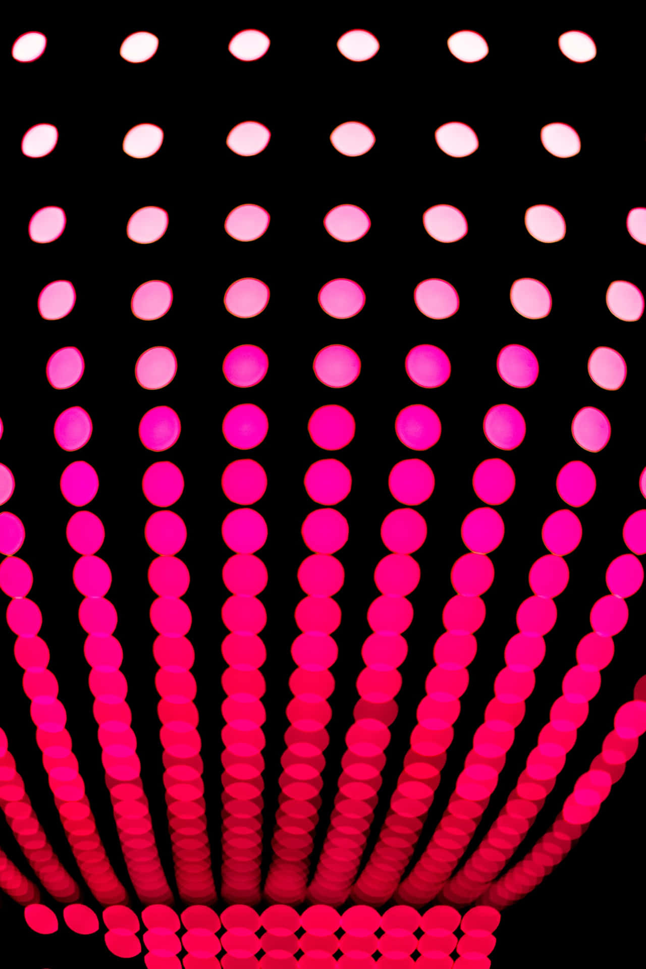 Sort og Pink iPhone Luminøse Prikker Wallpaper