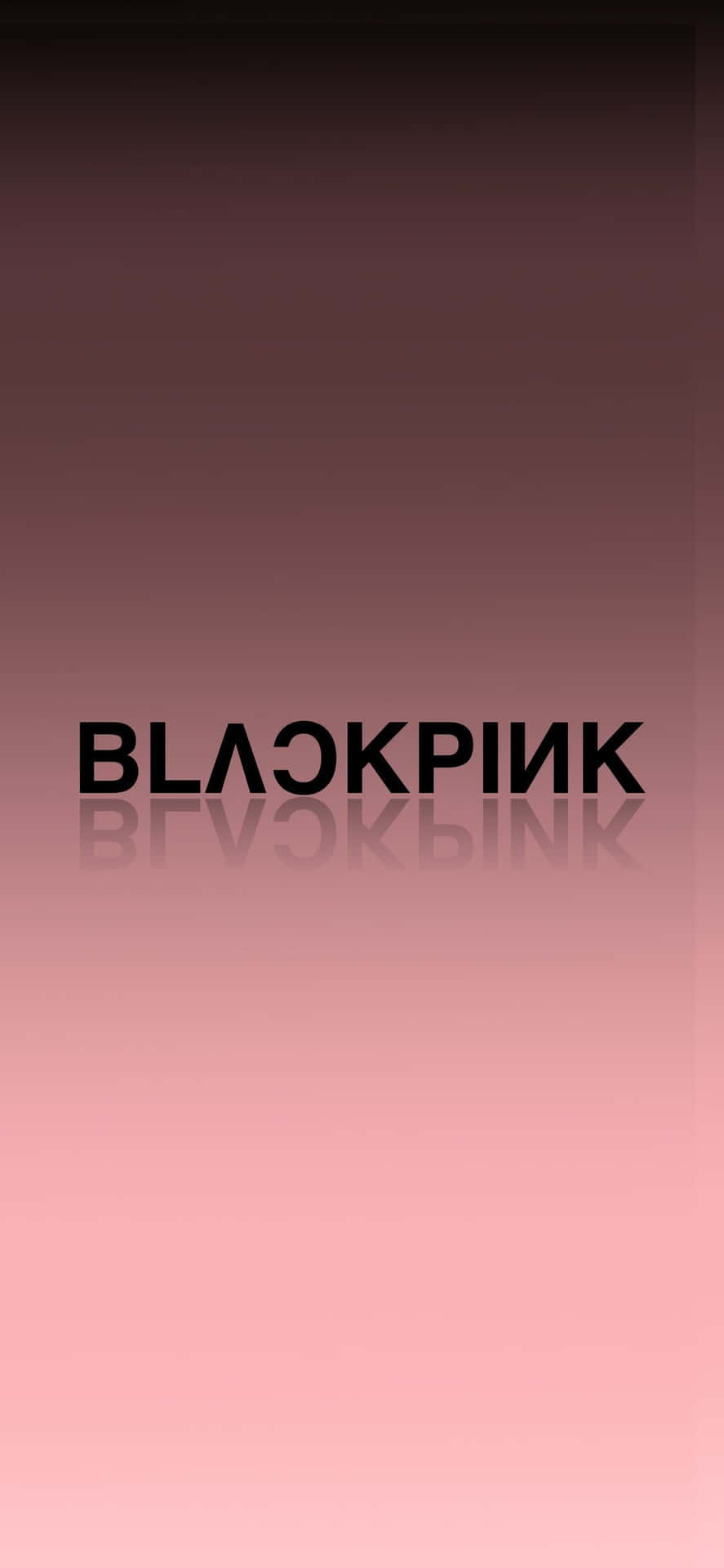 Minimalistisk logo sort og pink iPhone tapet Wallpaper