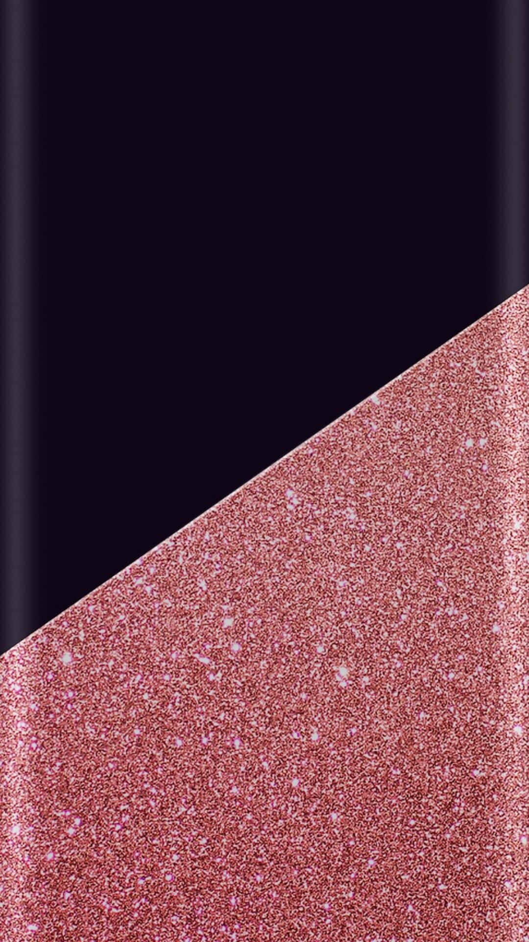 Schwarzesund Pink Glitzerndes Iphone Wallpaper