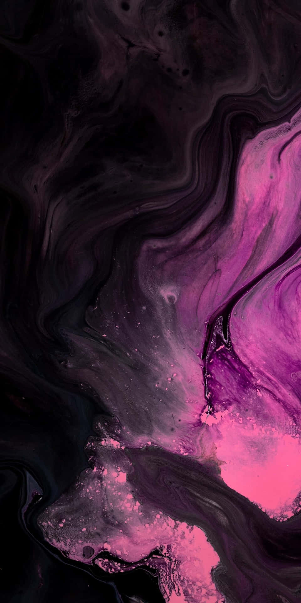 Black And Pink iPhone Marble Artwork Wallpaper