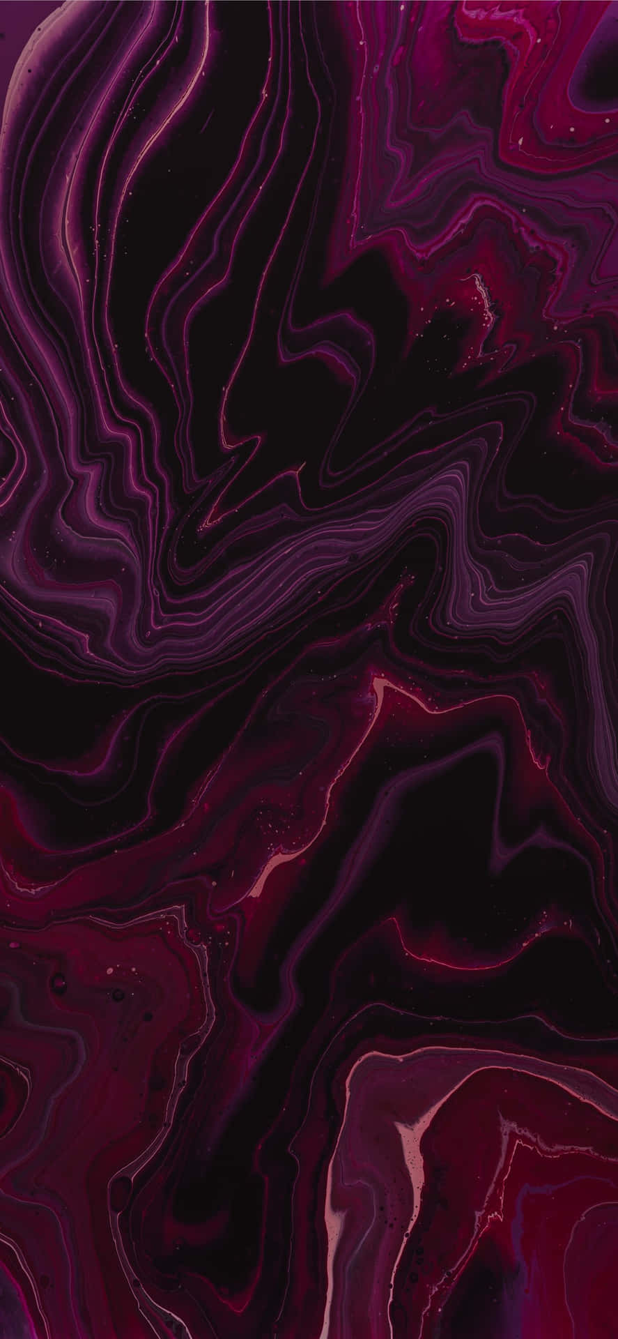 Schwarzesund Pinkes Iphone Marmor Textur Wallpaper