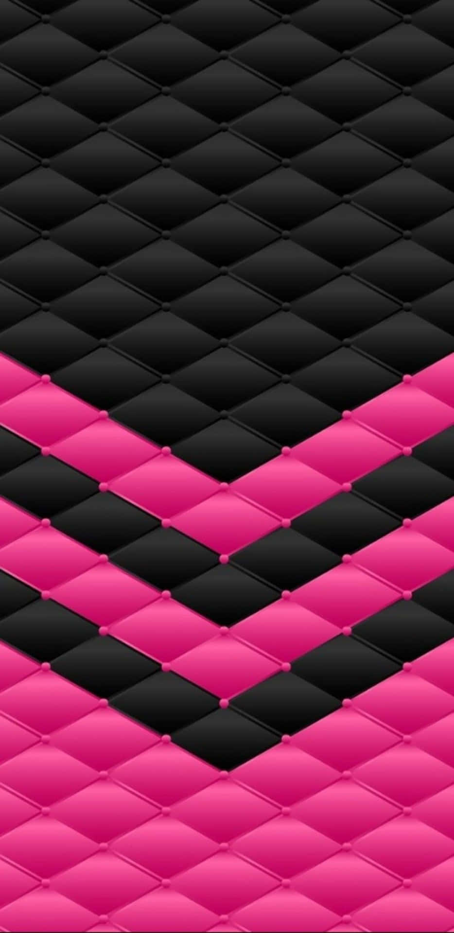 Sort og rosa iPhone Quilted Down Arrows Tapet Wallpaper