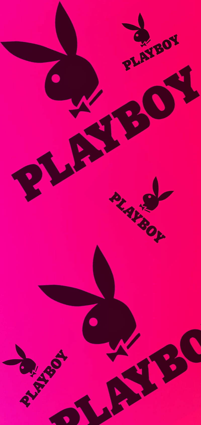 Black And Pink Playboy Print Wallpaper