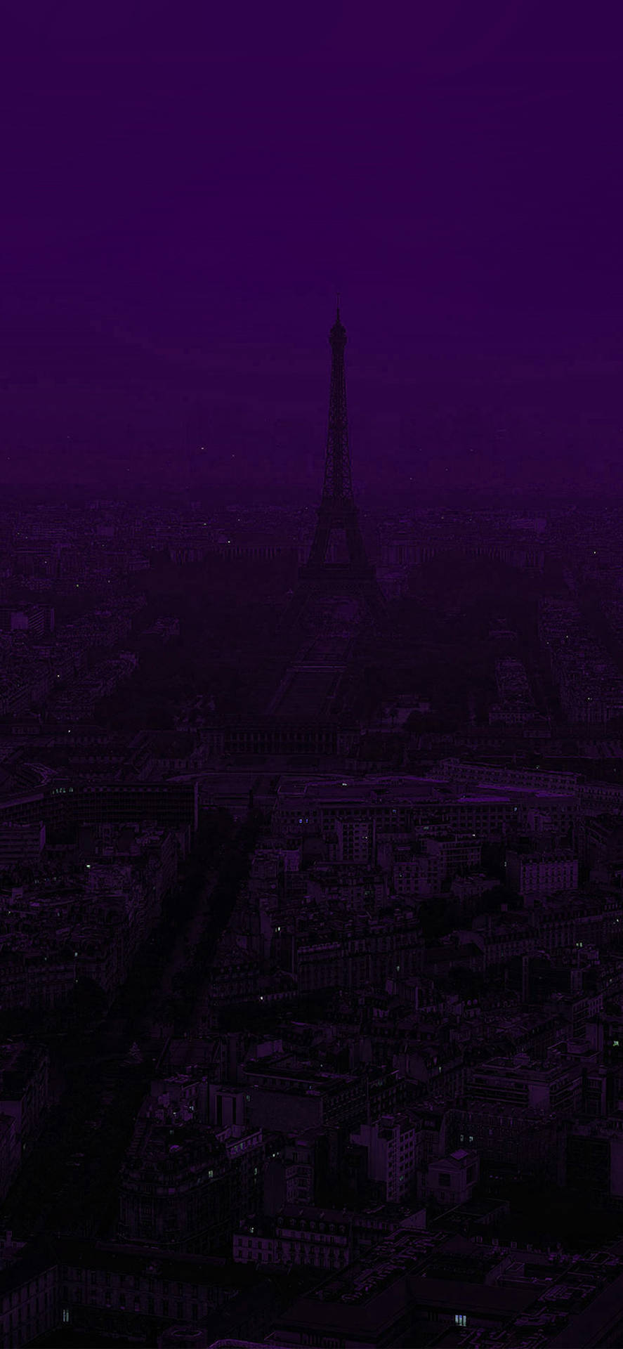 Black And Purple Aesthetic Eiffel Tower Wallpaper
