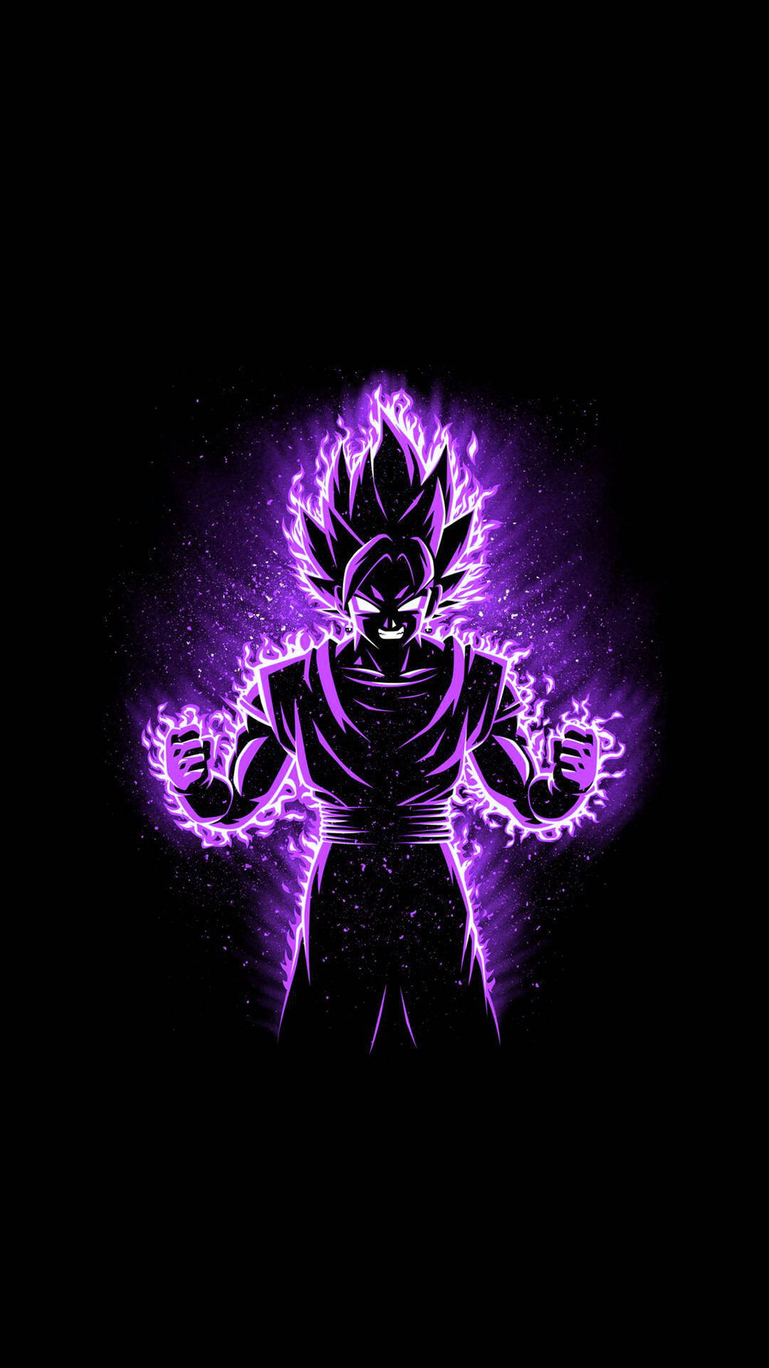 Black And Purple Aesthetic Goku Wallpaper