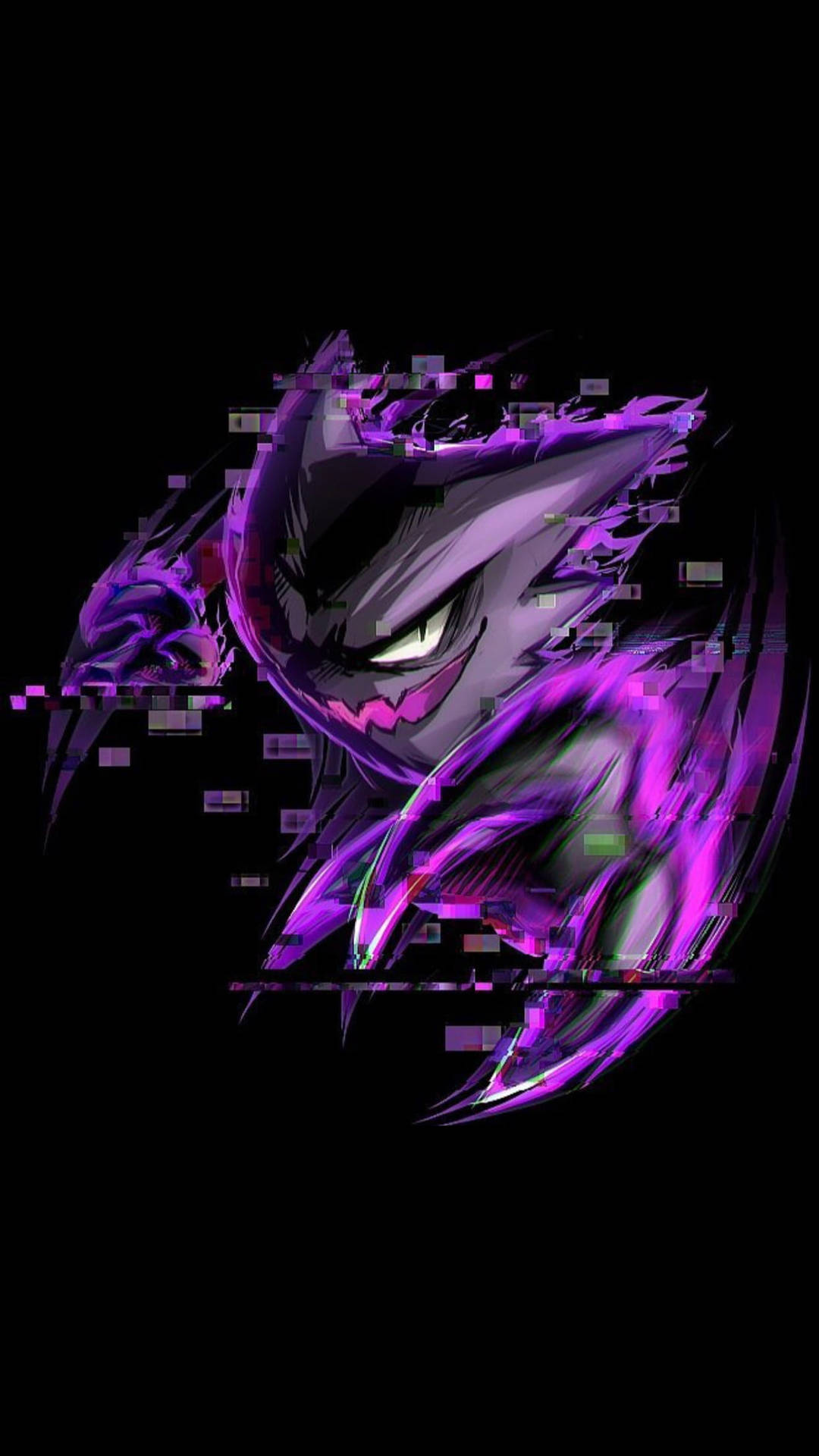Black And Purple Aesthetic Haunter Pokémon Wallpaper