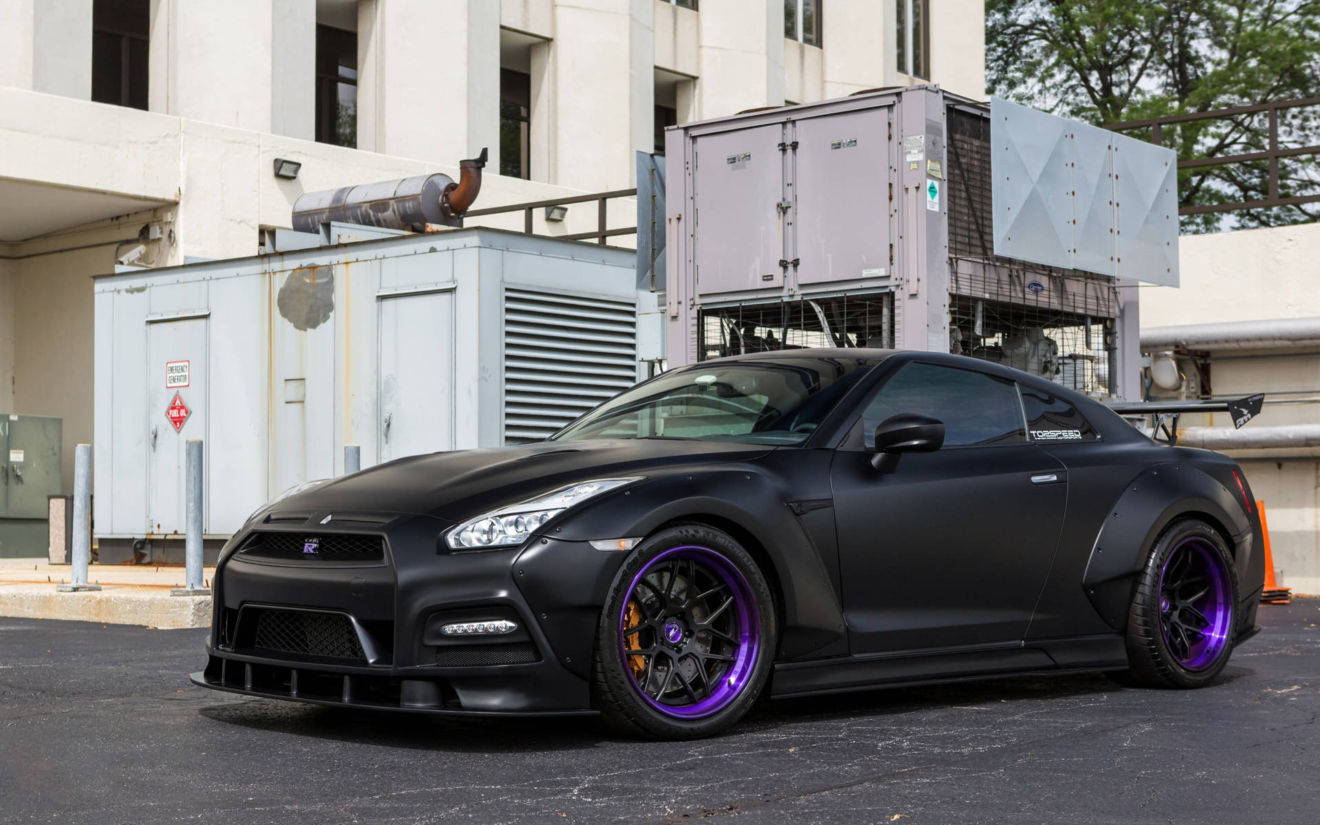 Black And Purple Aesthetic Nissan Gt-r Wallpaper