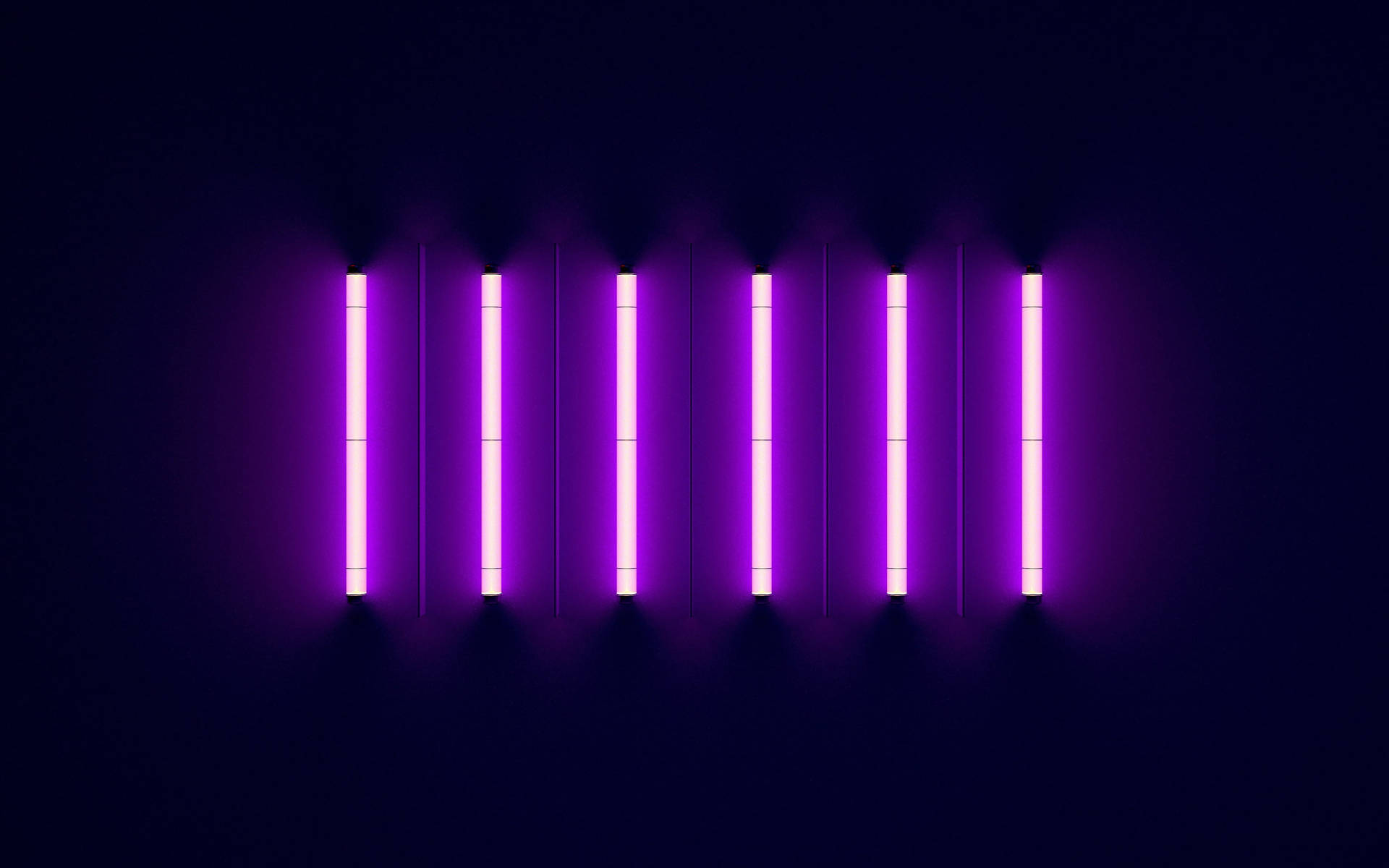 Black And Purple Aesthetic Tube Lights Wallpaper