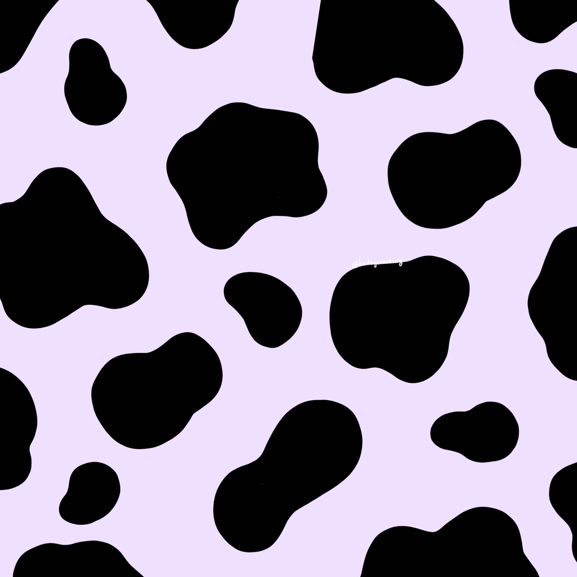 Black And Purple Cow Pattern