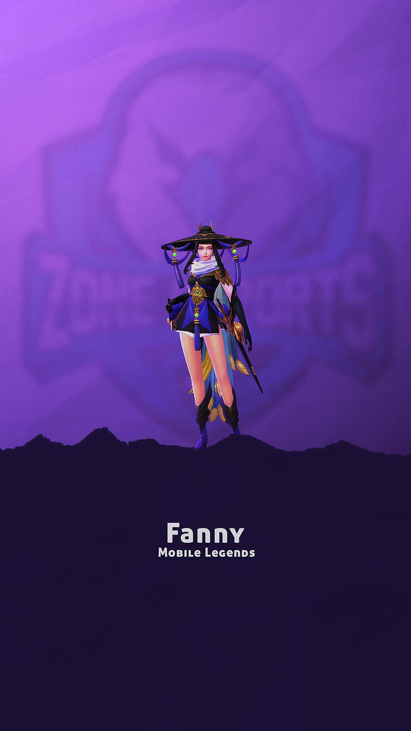 Black And Purple Fanny Mobile Legends Wallpaper