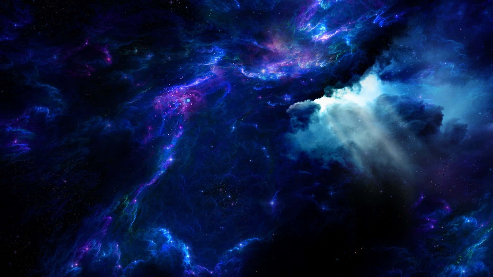 Faszinierendekombination Der Schwarzen Und Violetten Farben Der Galaxie Wallpaper