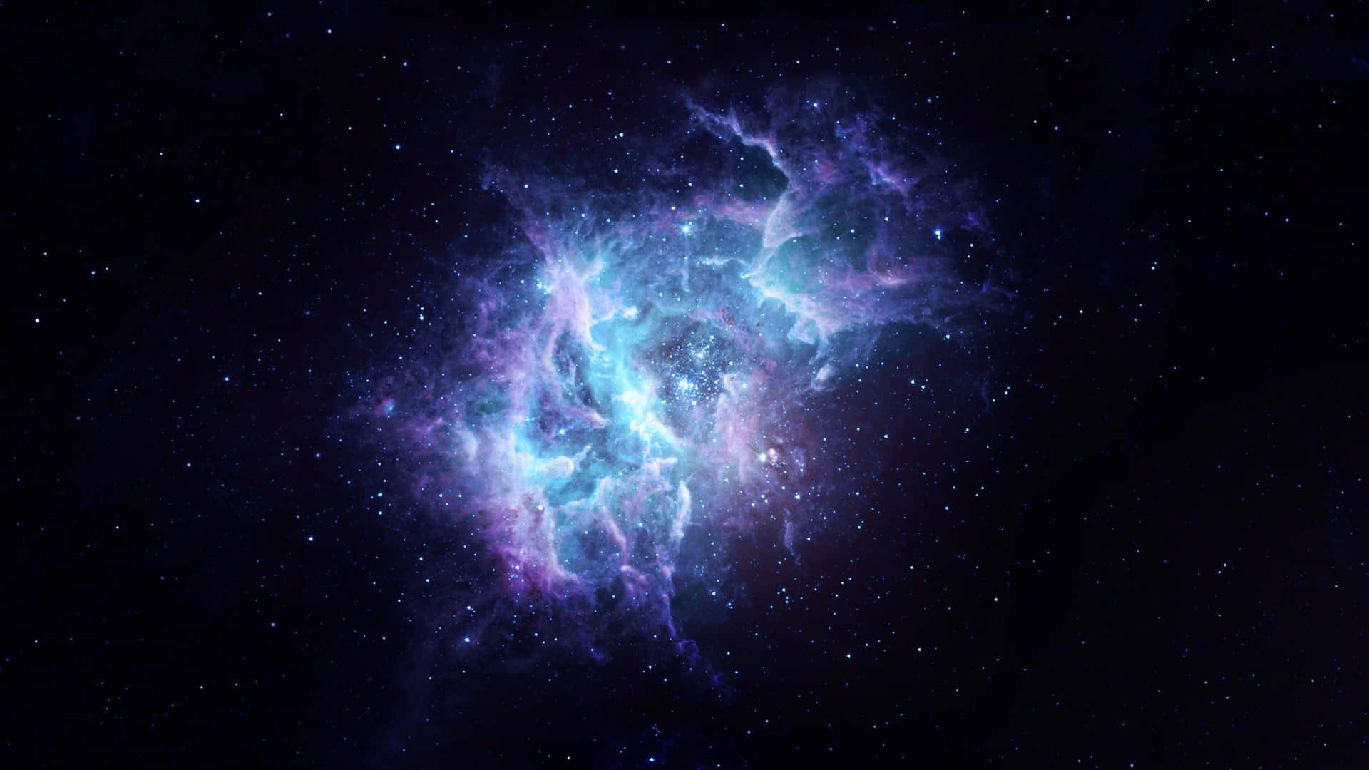 Udforsk den uendelige sorte og lilla galakse Wallpaper