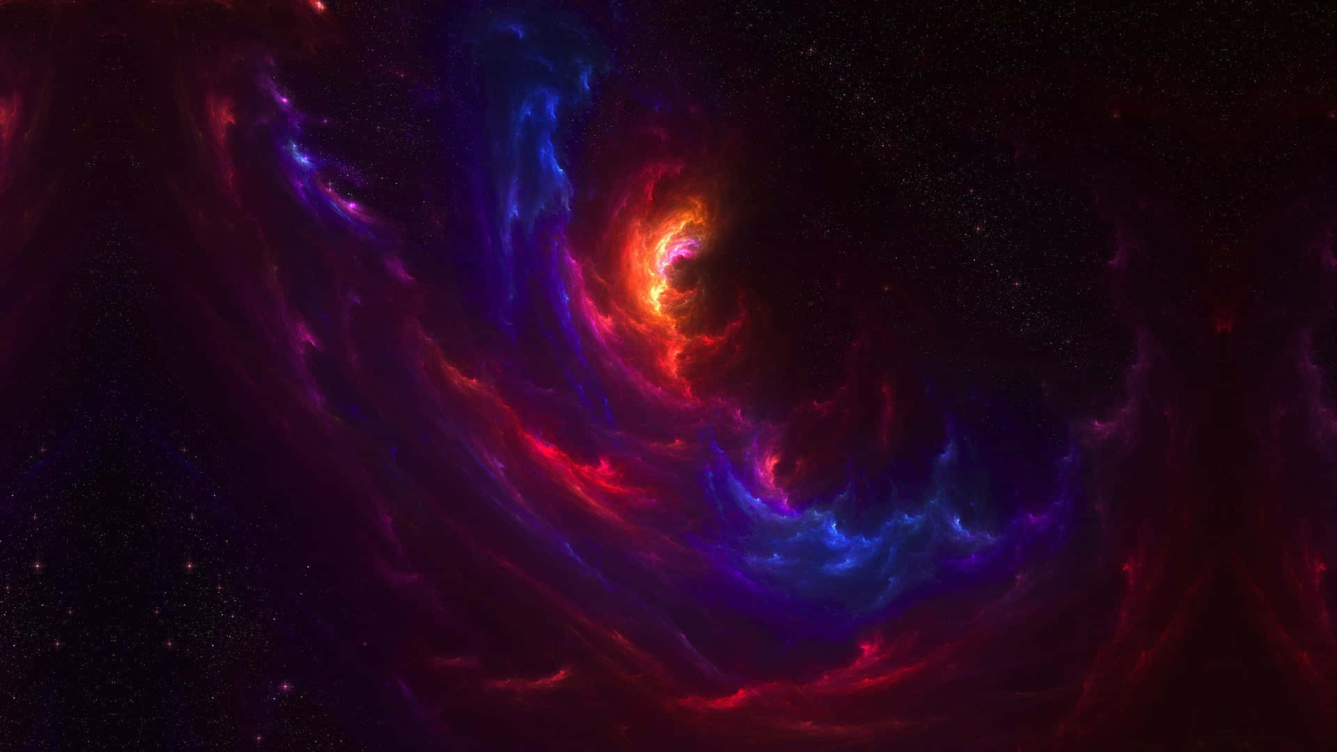 Impresionantepaisaje Galáctico En Negro Y Morado Fondo de pantalla